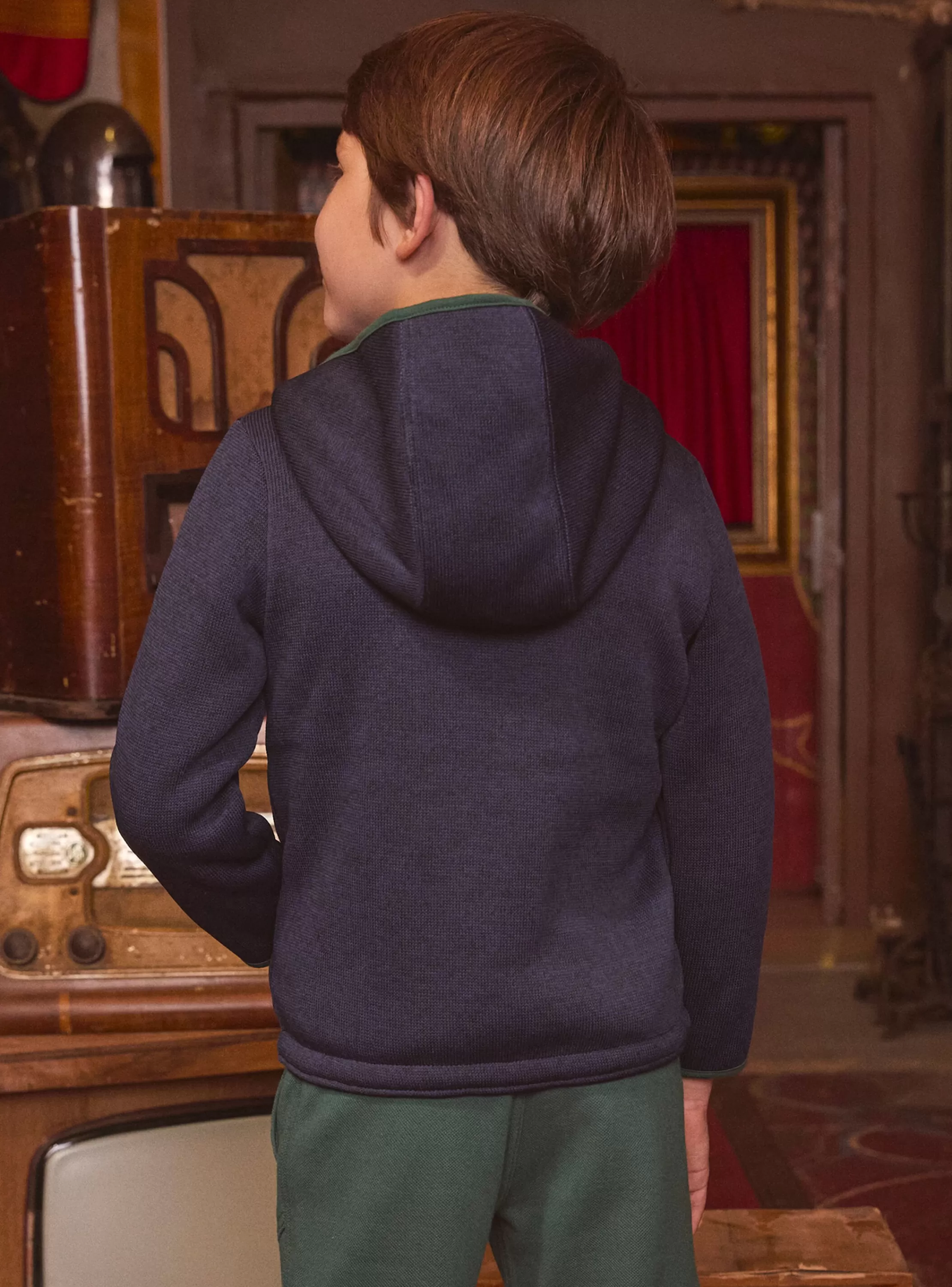 Fashion Sergent Major Gilet Bleu marine