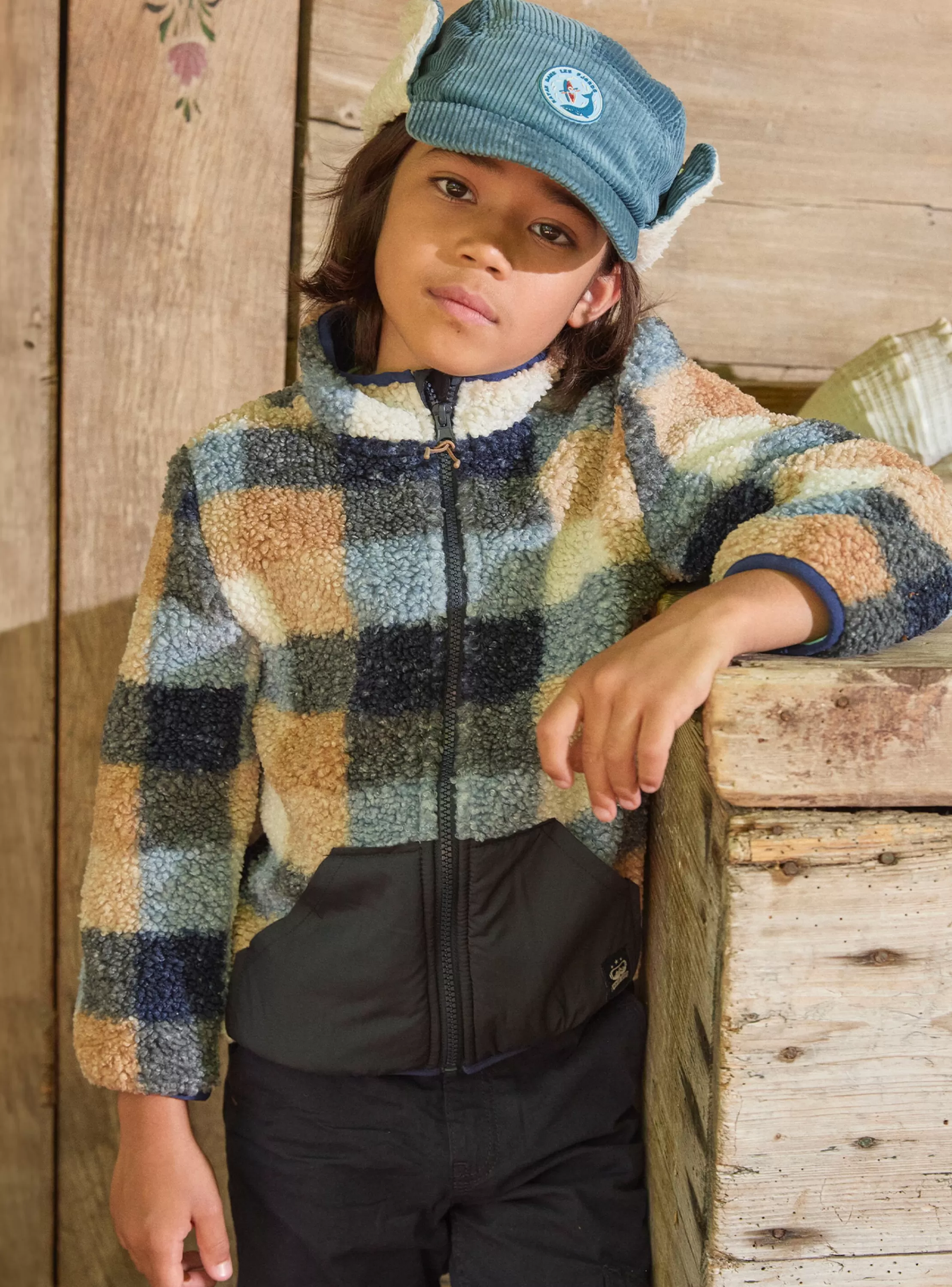 Discount Sergent Major Gilet chaud à carreaux