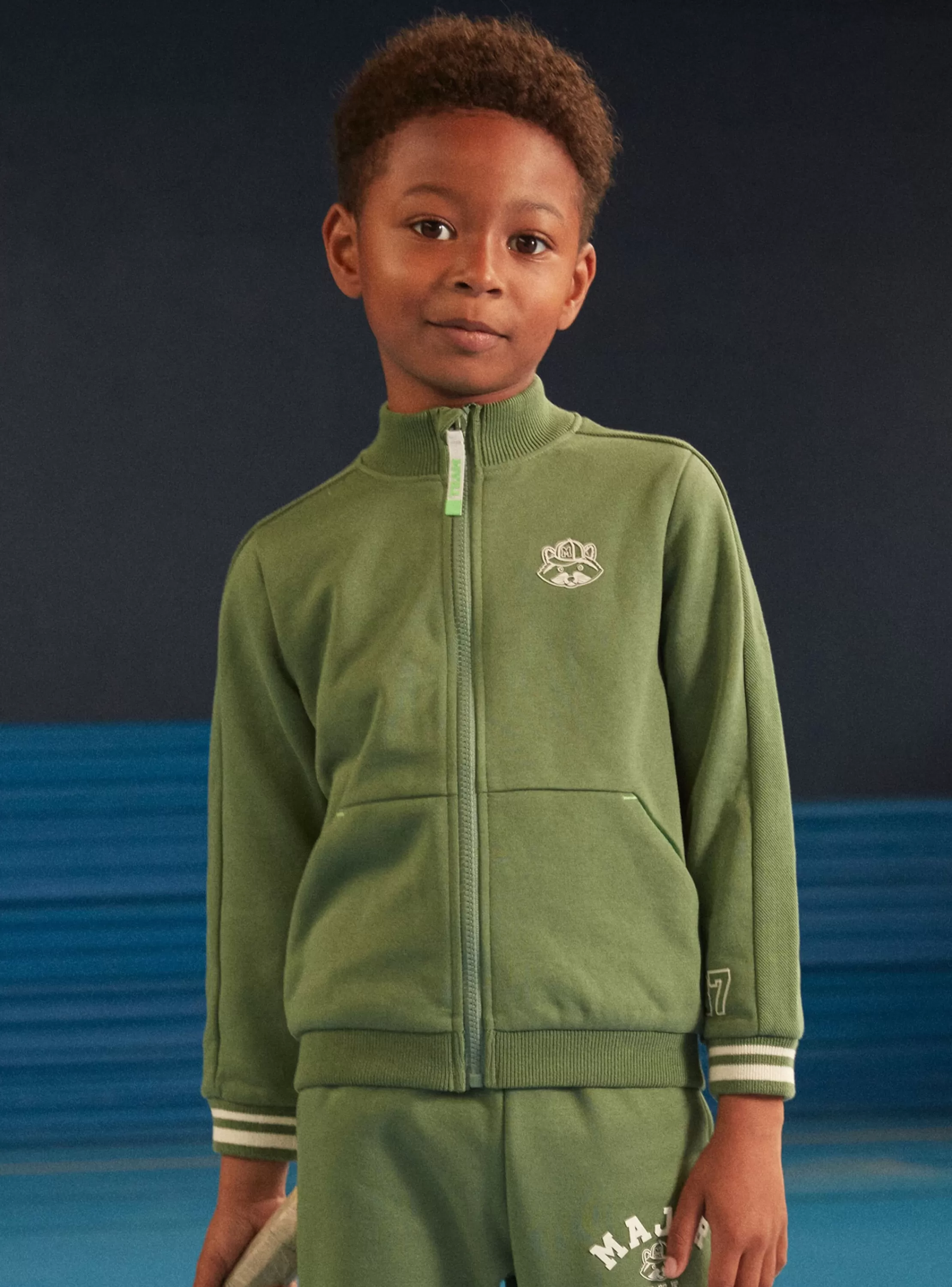 Best Sale Sergent Major Gilet en molleton gratté vert