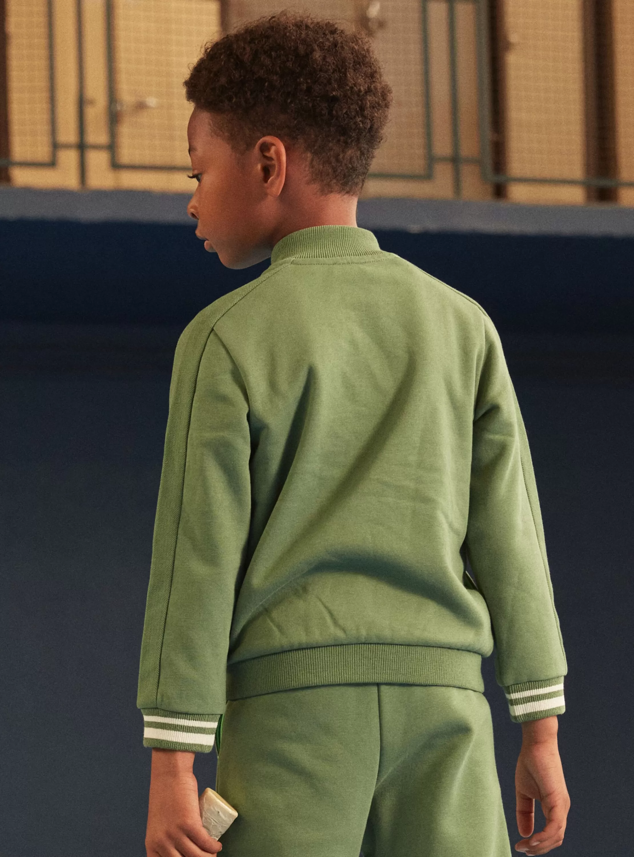 Best Sale Sergent Major Gilet en molleton gratté vert