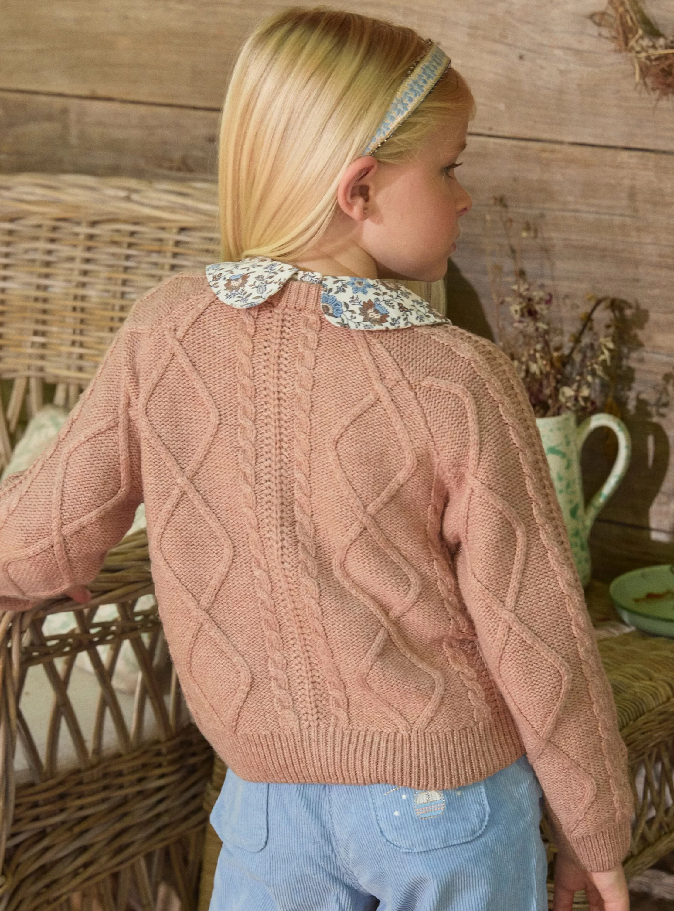 Clearance Sergent Major Gilet maille torsadée