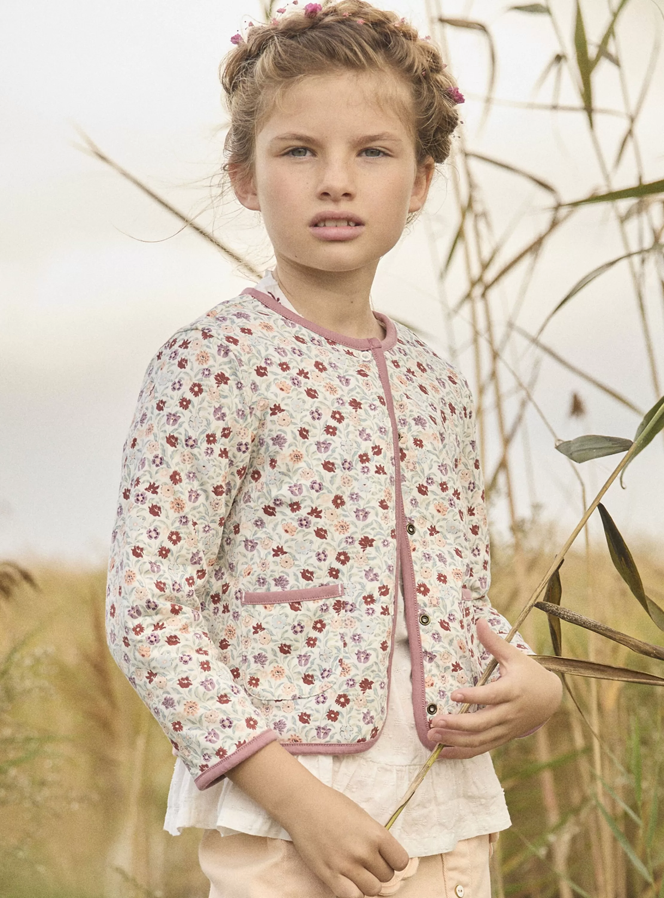 Best Sale Sergent Major Gilet reversible fleur