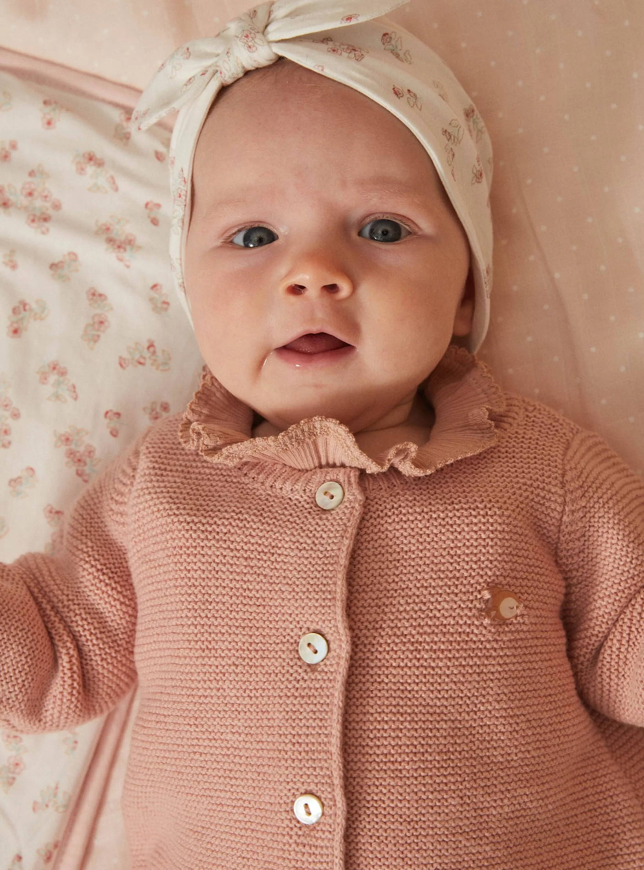 Flash Sale Sergent Major Gilet rose ancien en point mousse