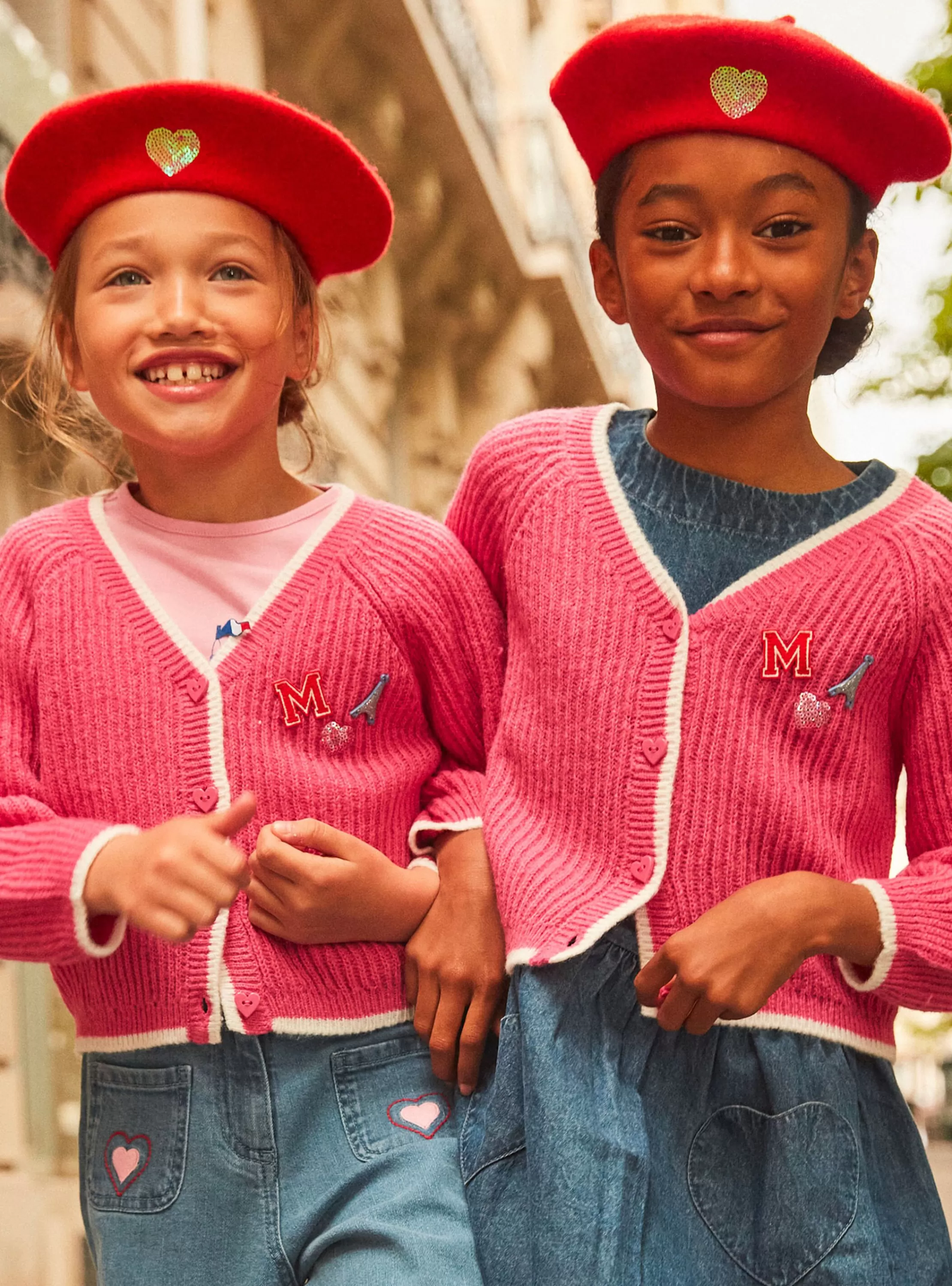 Discount Sergent Major Gilet rose pétunia en tricot