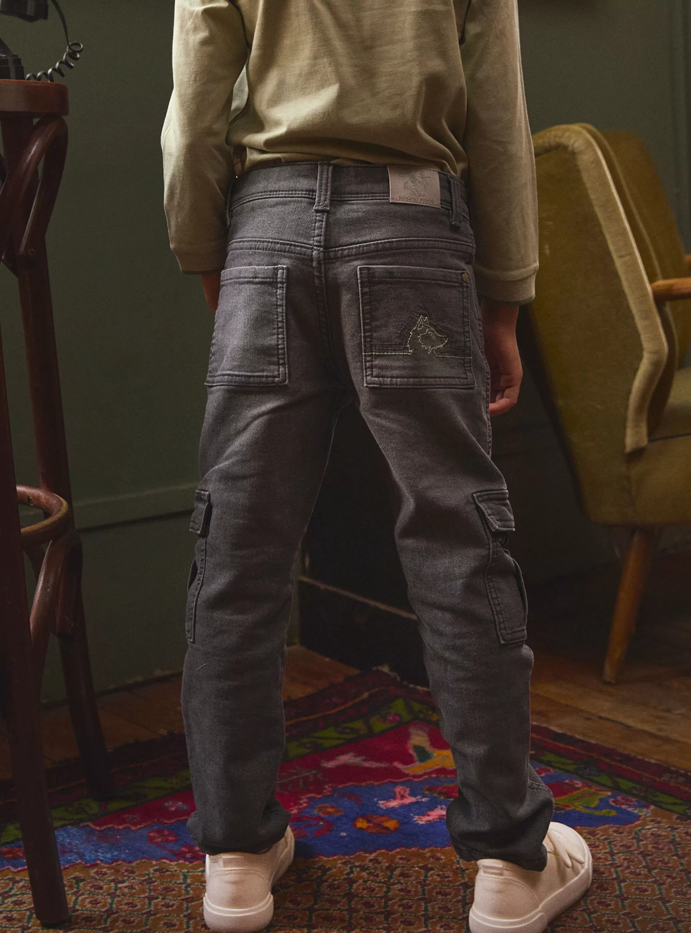 Discount Sergent Major Jean Cargo Gris