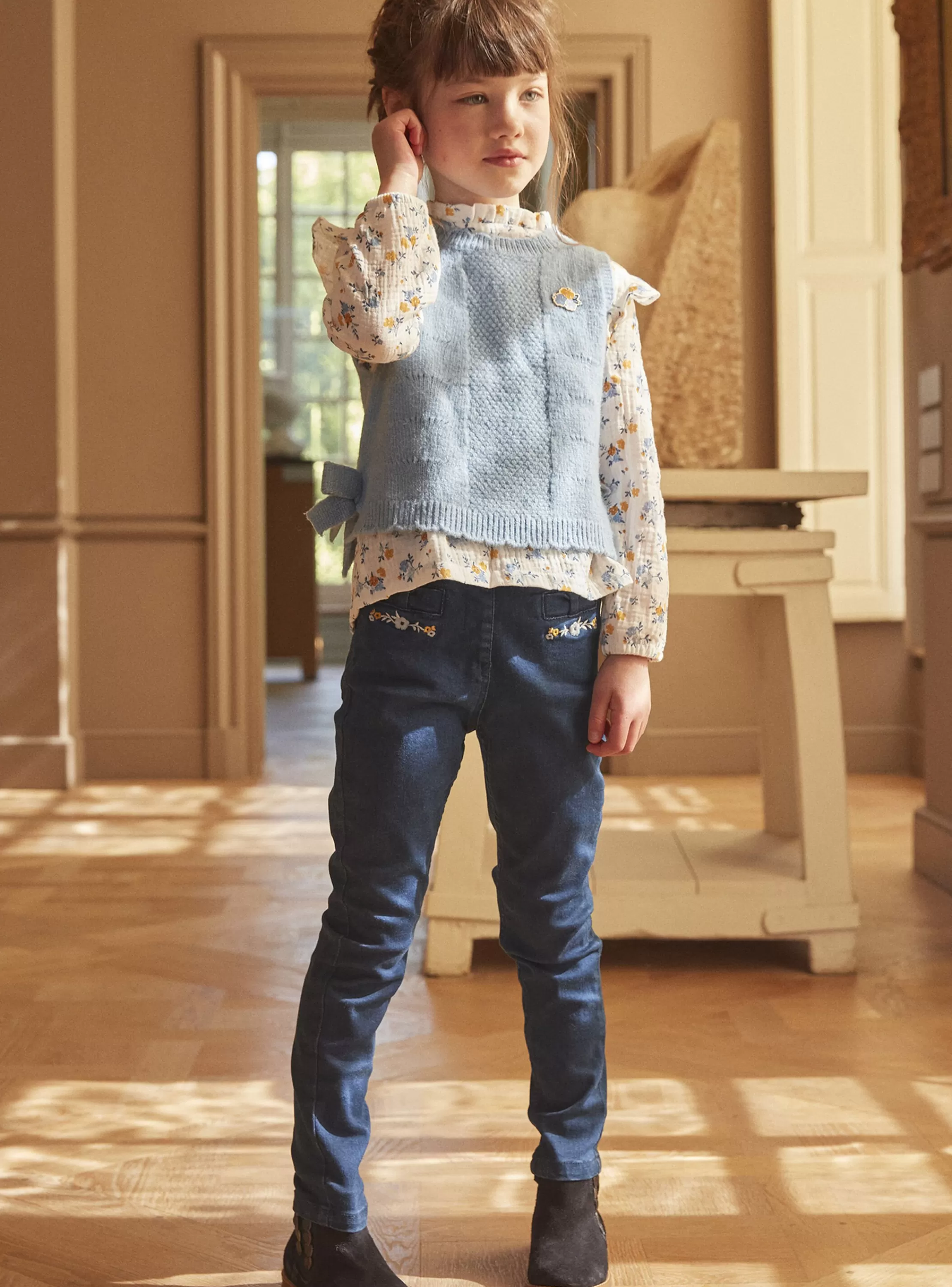 Cheap Sergent Major Jean slim bleu en denim