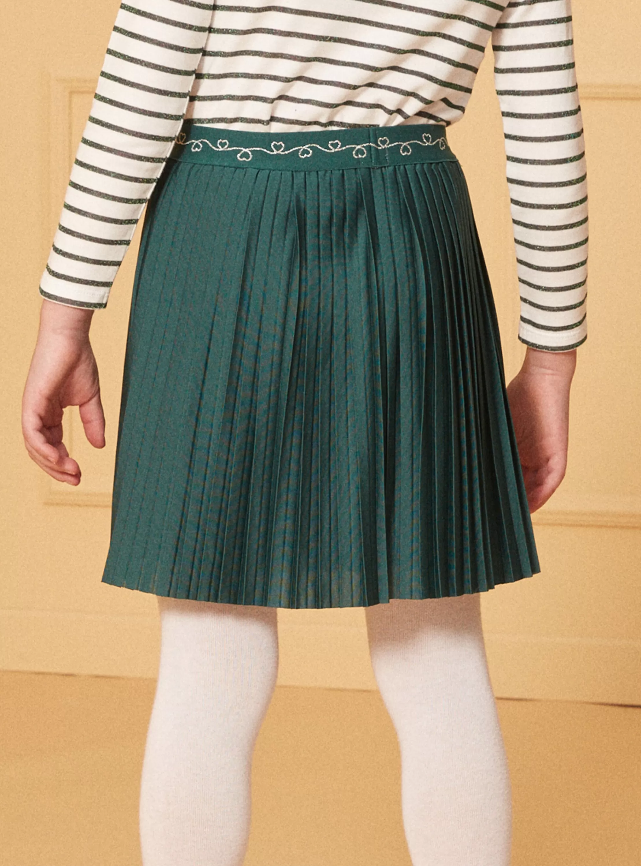 Cheap Sergent Major Jupe plissée verte