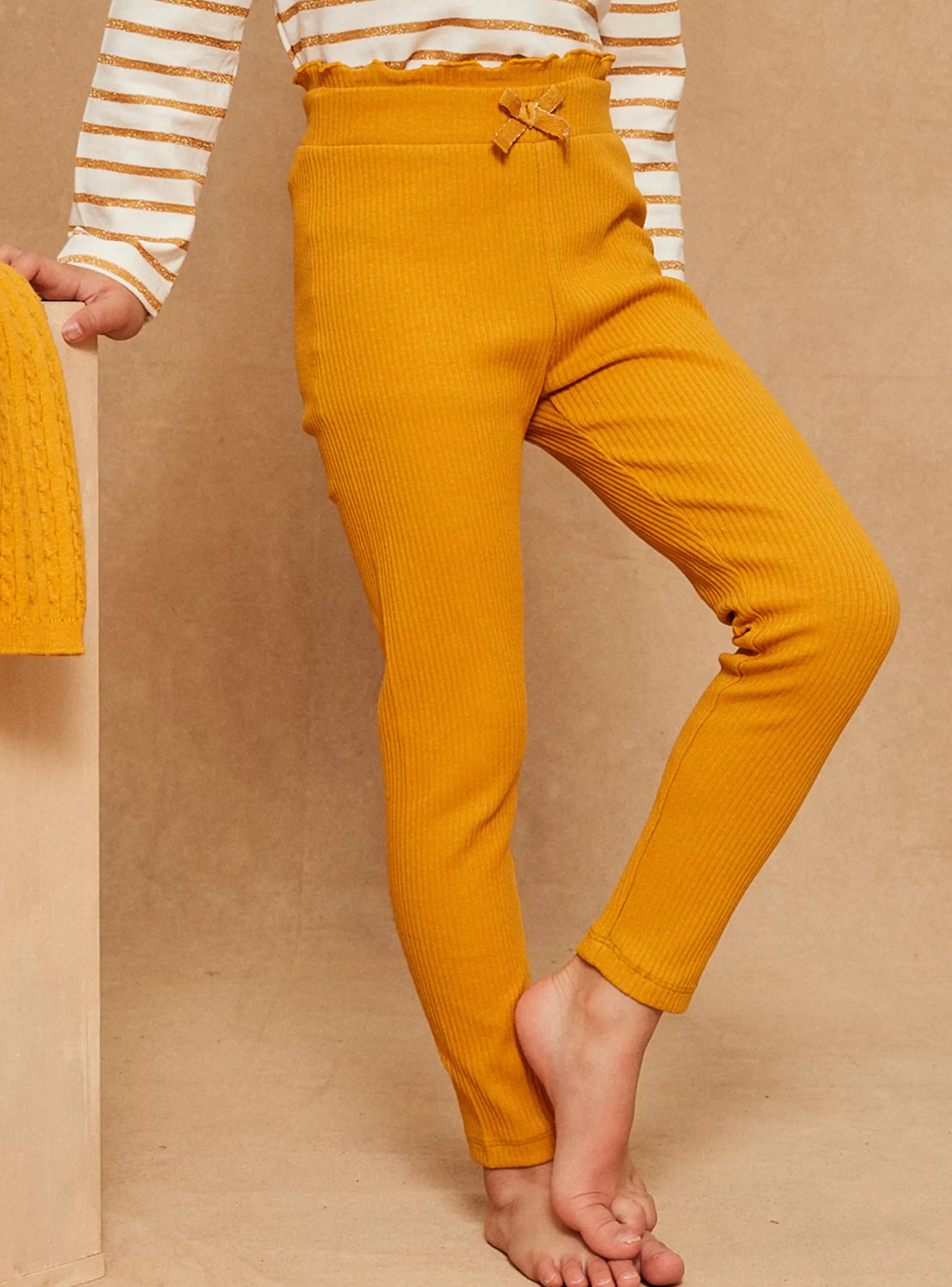 Outlet Sergent Major 2 leggings jaune et bleu marine