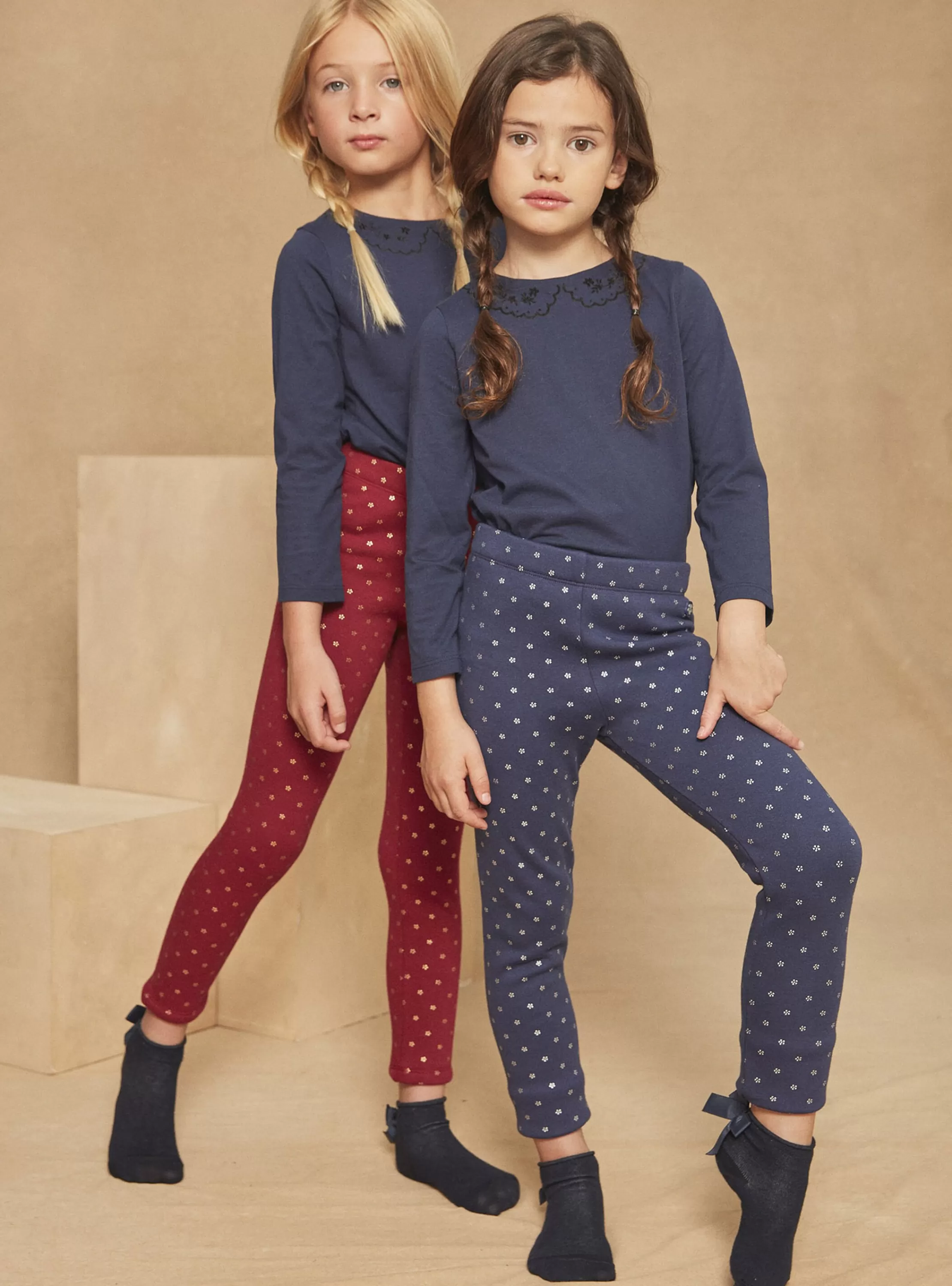 Discount Sergent Major 2 leggings rouges et bleu marine