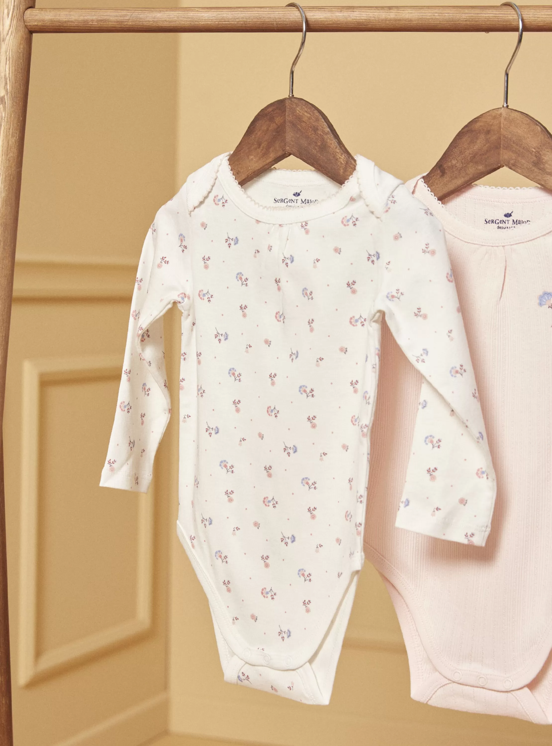 Shop Sergent Major Lot de 3 bodies manches longues