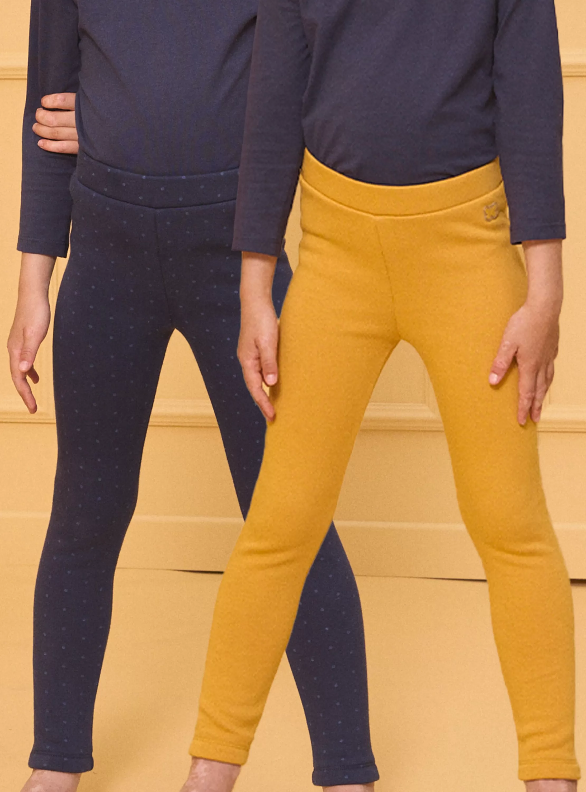 Outlet Sergent Major Lot de 2 leggings  jaune et marine