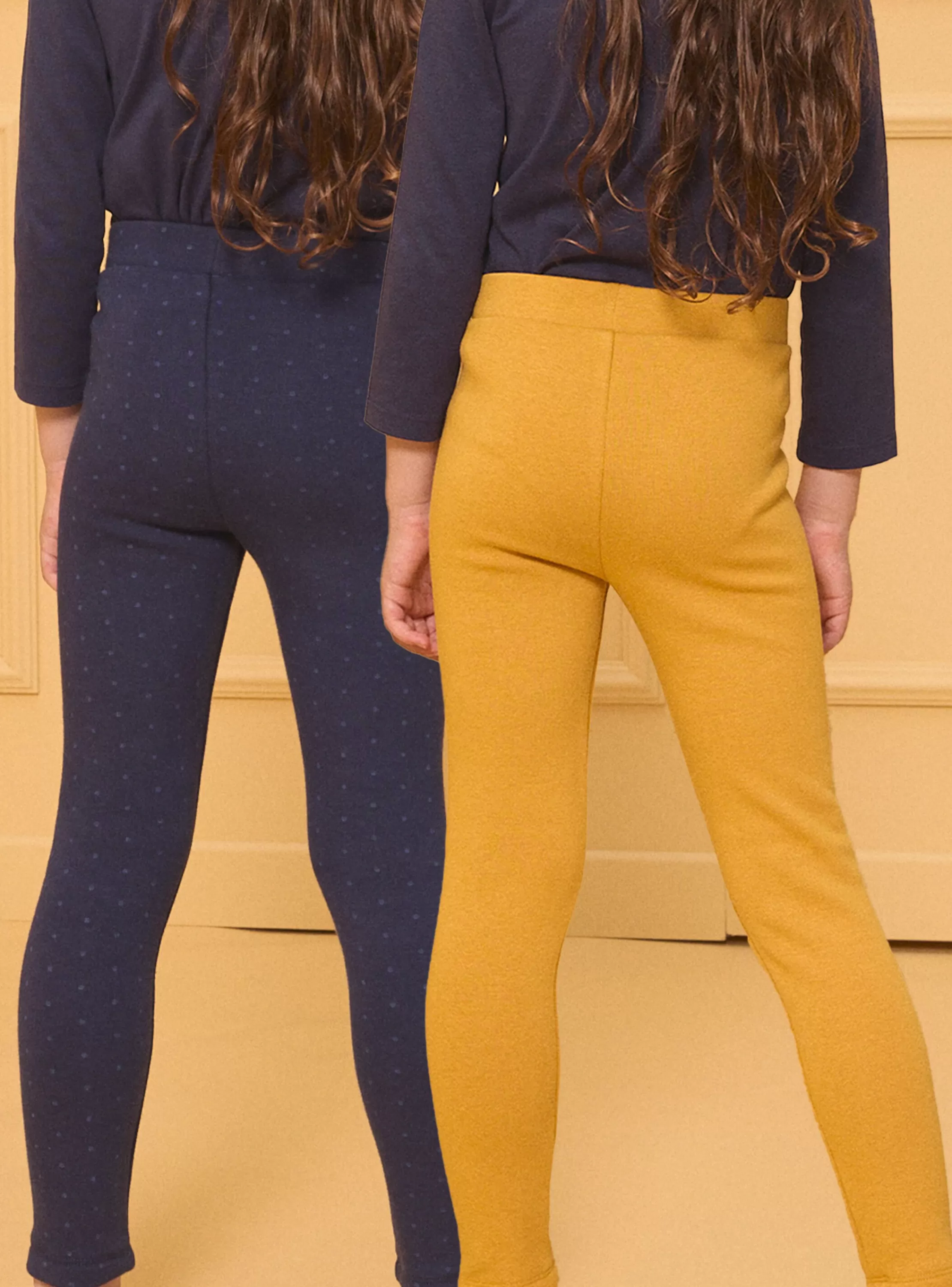 Outlet Sergent Major Lot de 2 leggings  jaune et marine