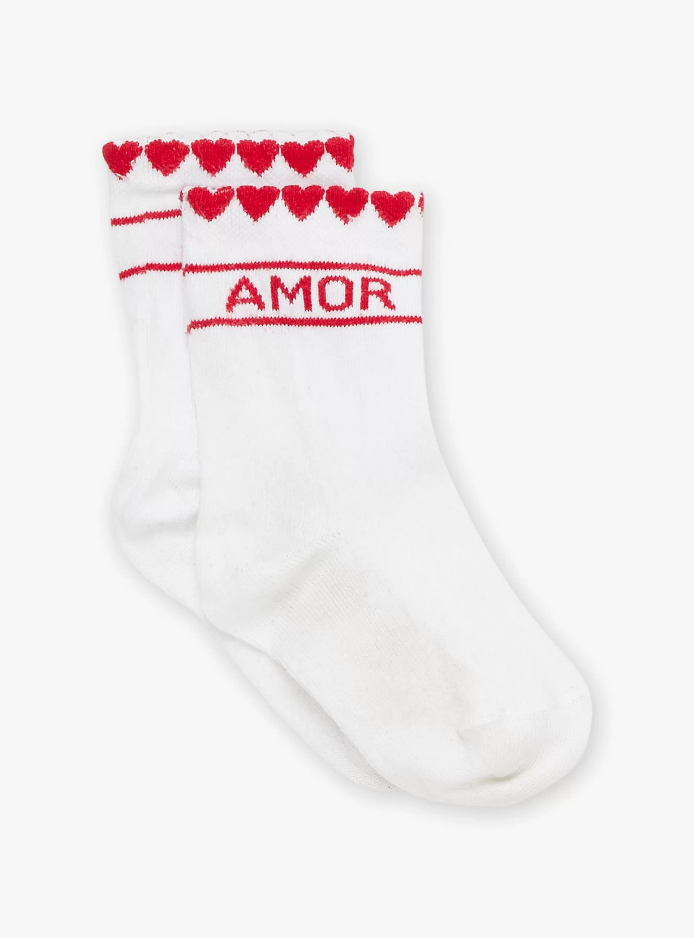 Cheap Sergent Major Lot de 3 paires de chaussettes rouges, roses et écrues