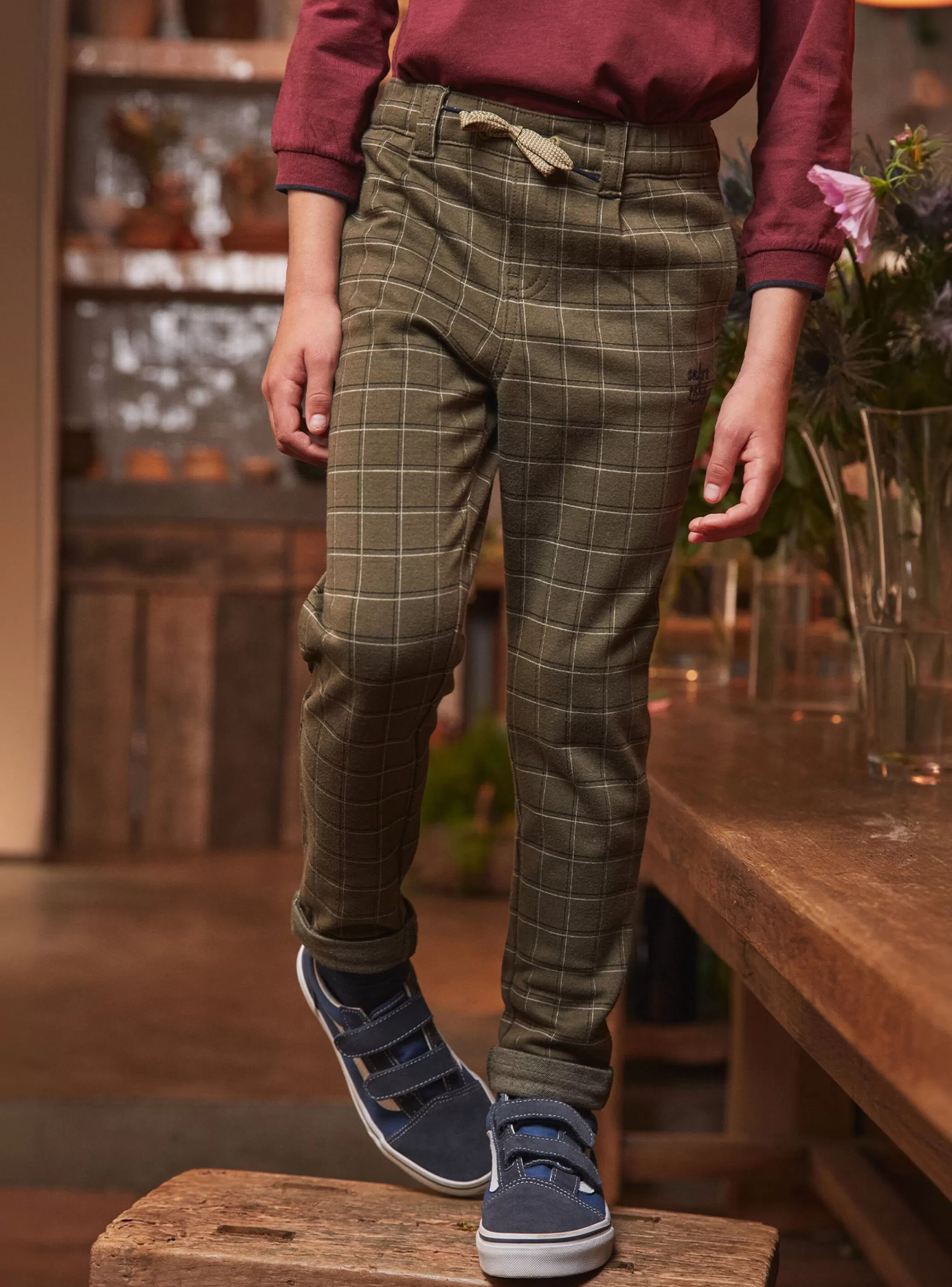 Sale Sergent Major Pantalon à carreaux