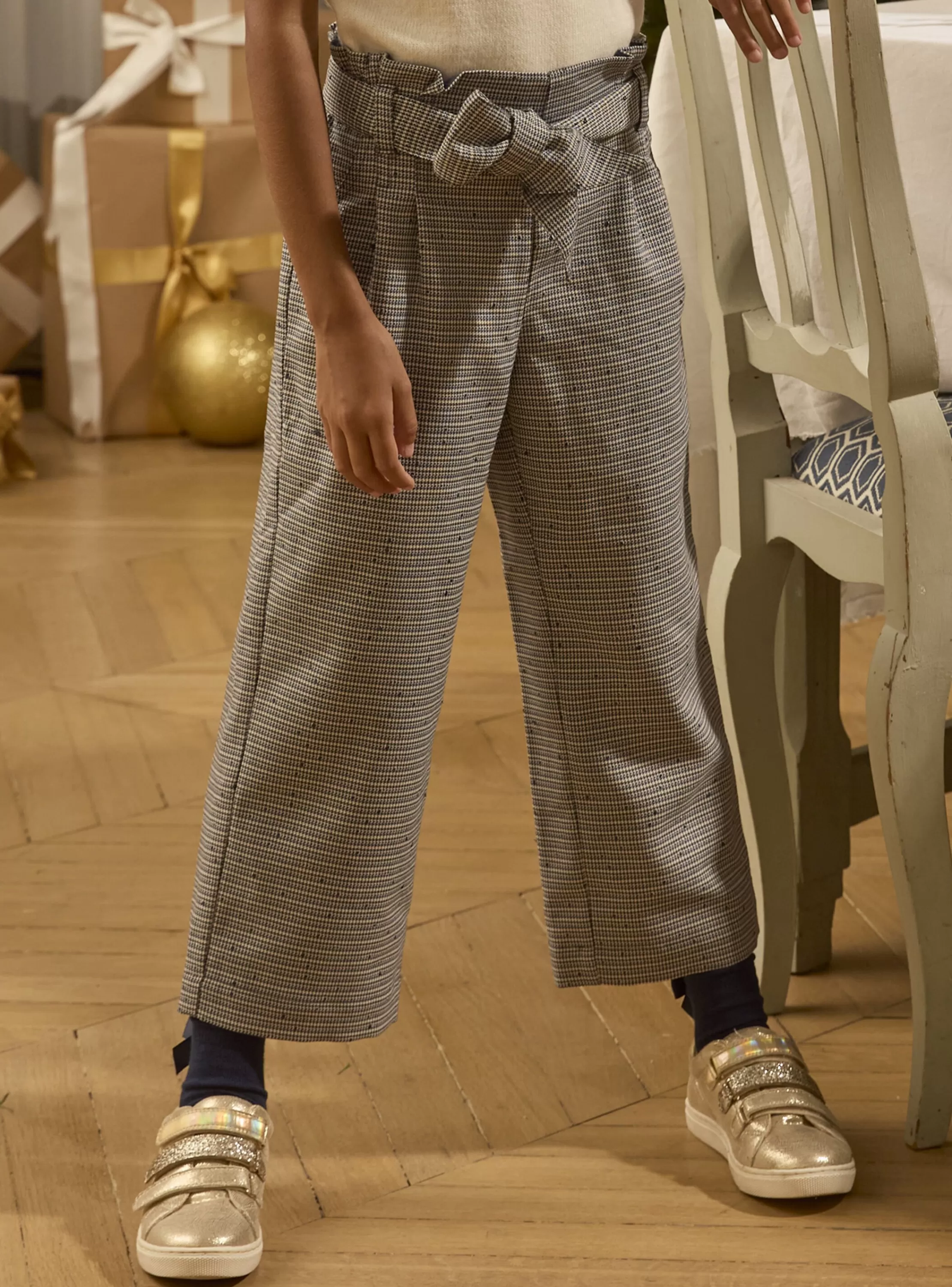 Discount Sergent Major Pantalon  à motifs pied de poule