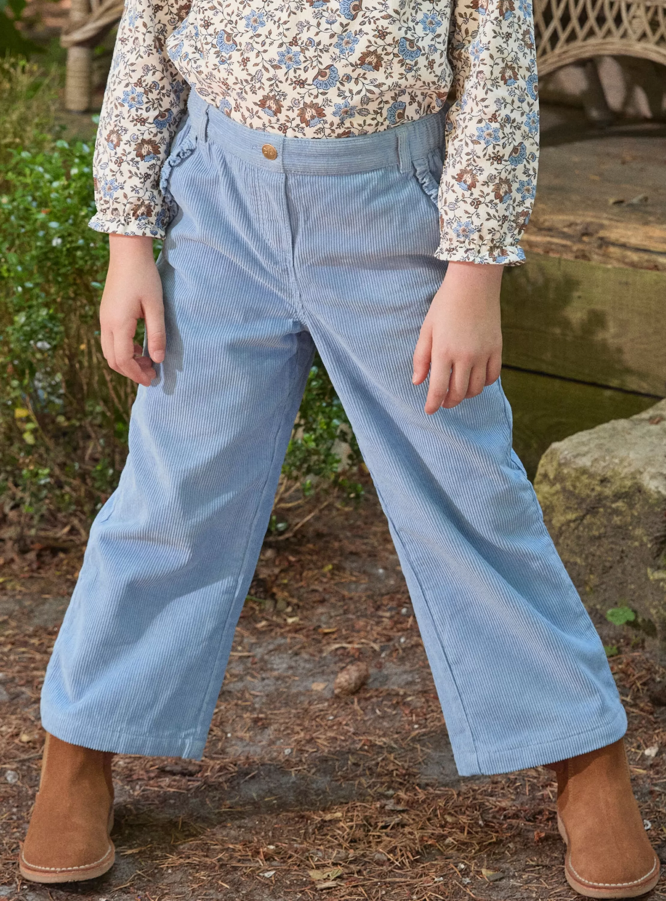 Sale Sergent Major Pantalon bleu en velours côtelés