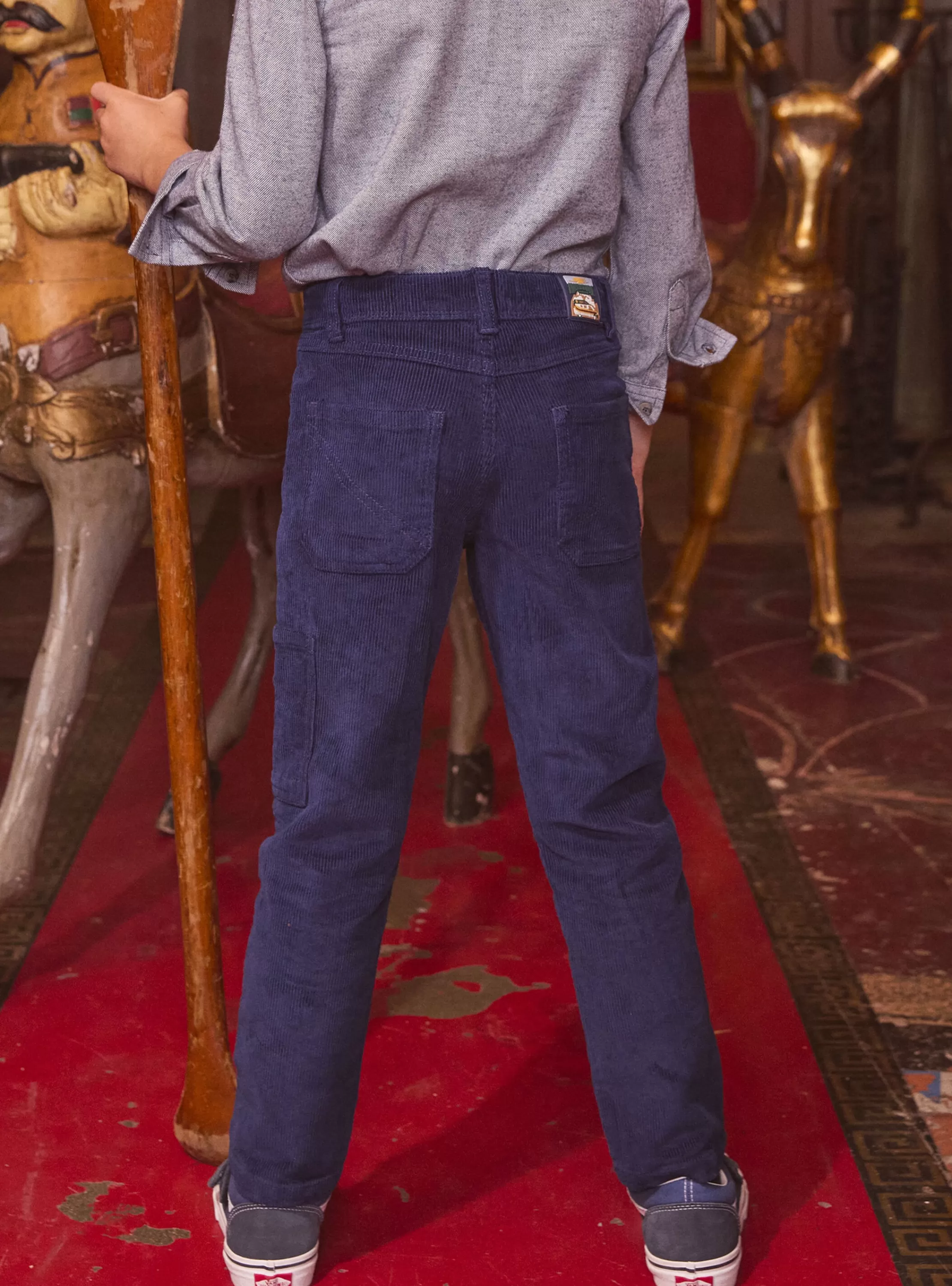 Online Sergent Major Pantalon Bleu marine