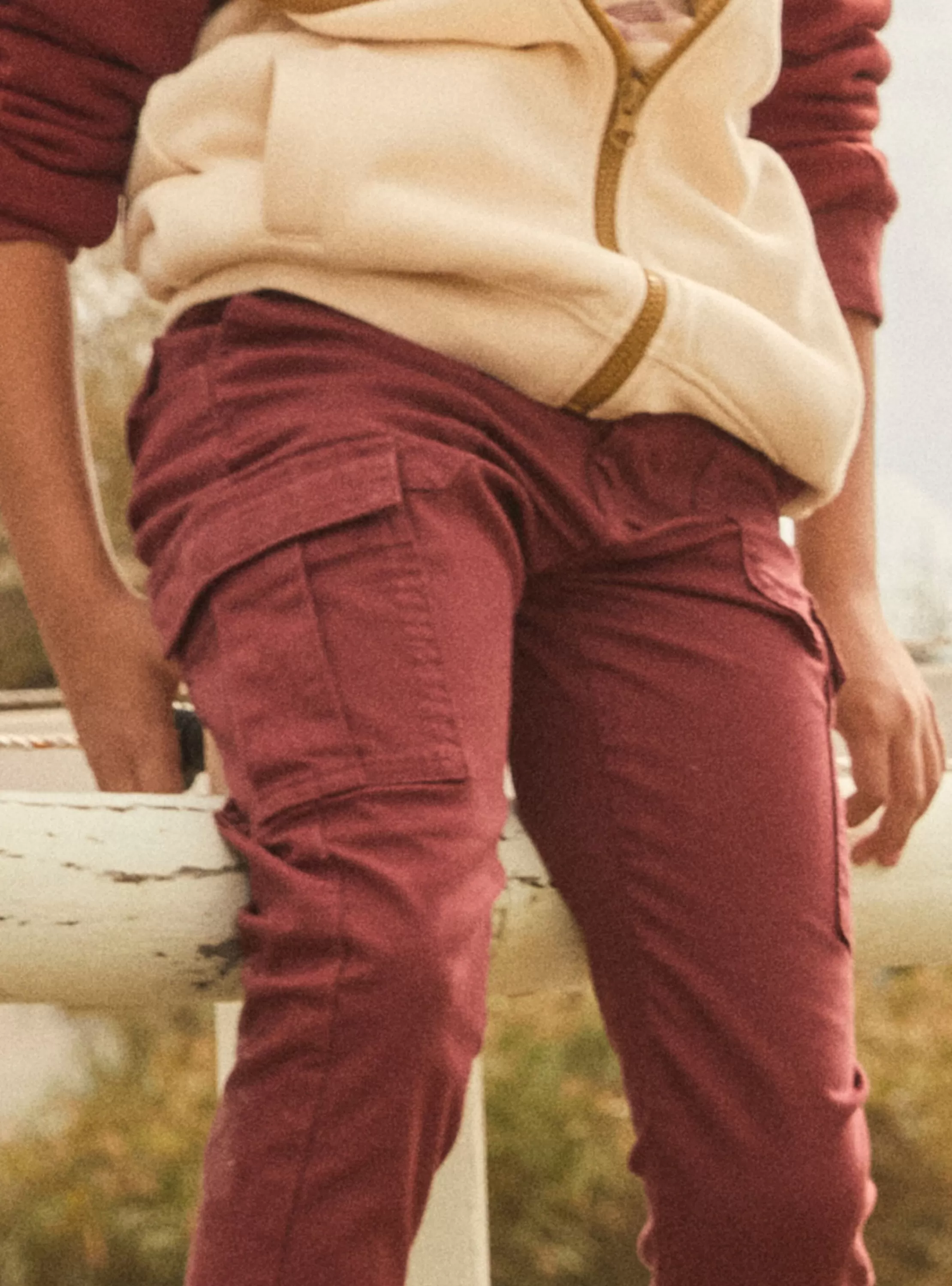Best Sergent Major Pantalon Cargo Bordeau