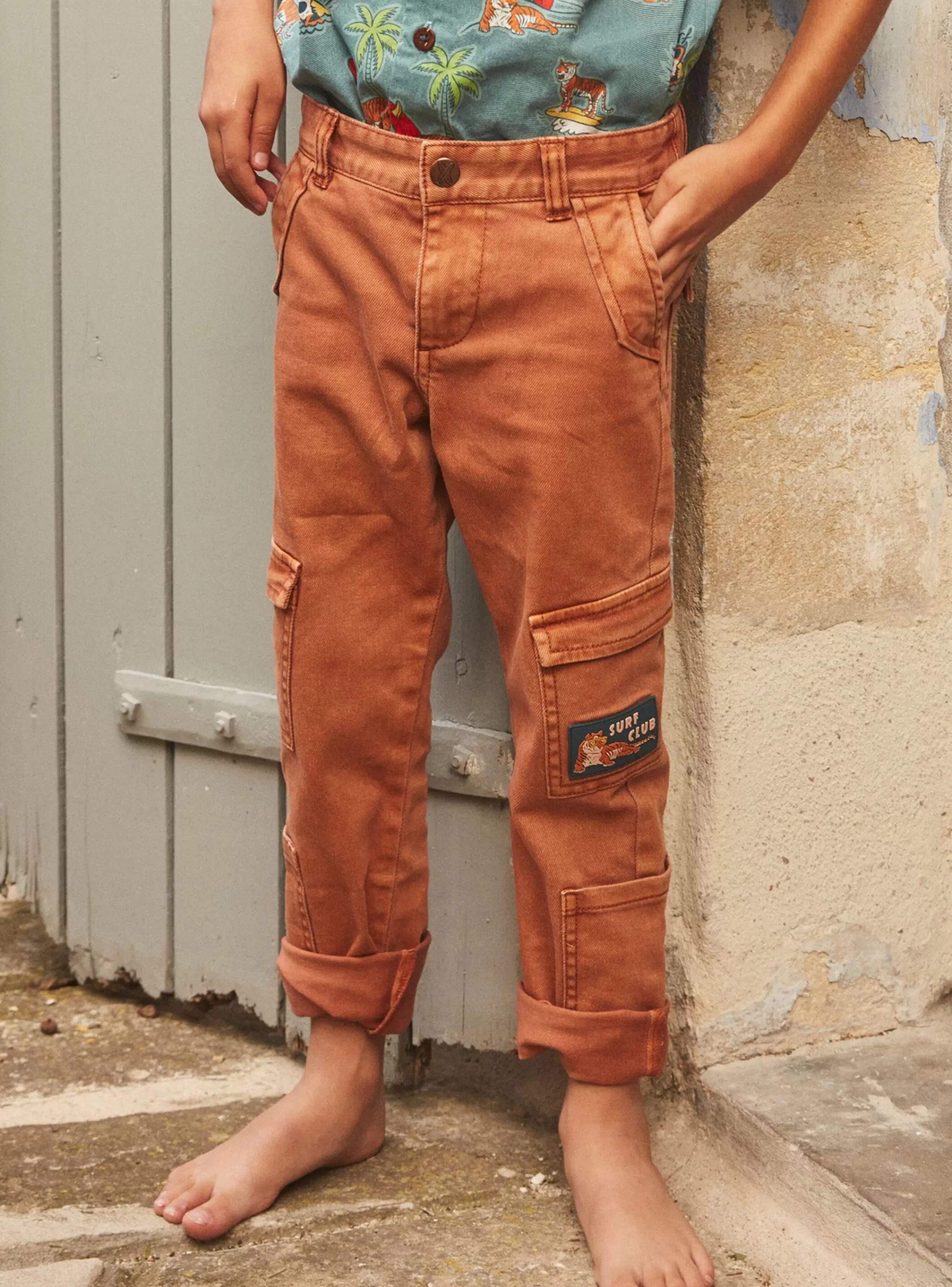 Best Sale Sergent Major Pantalon cargo terracotta