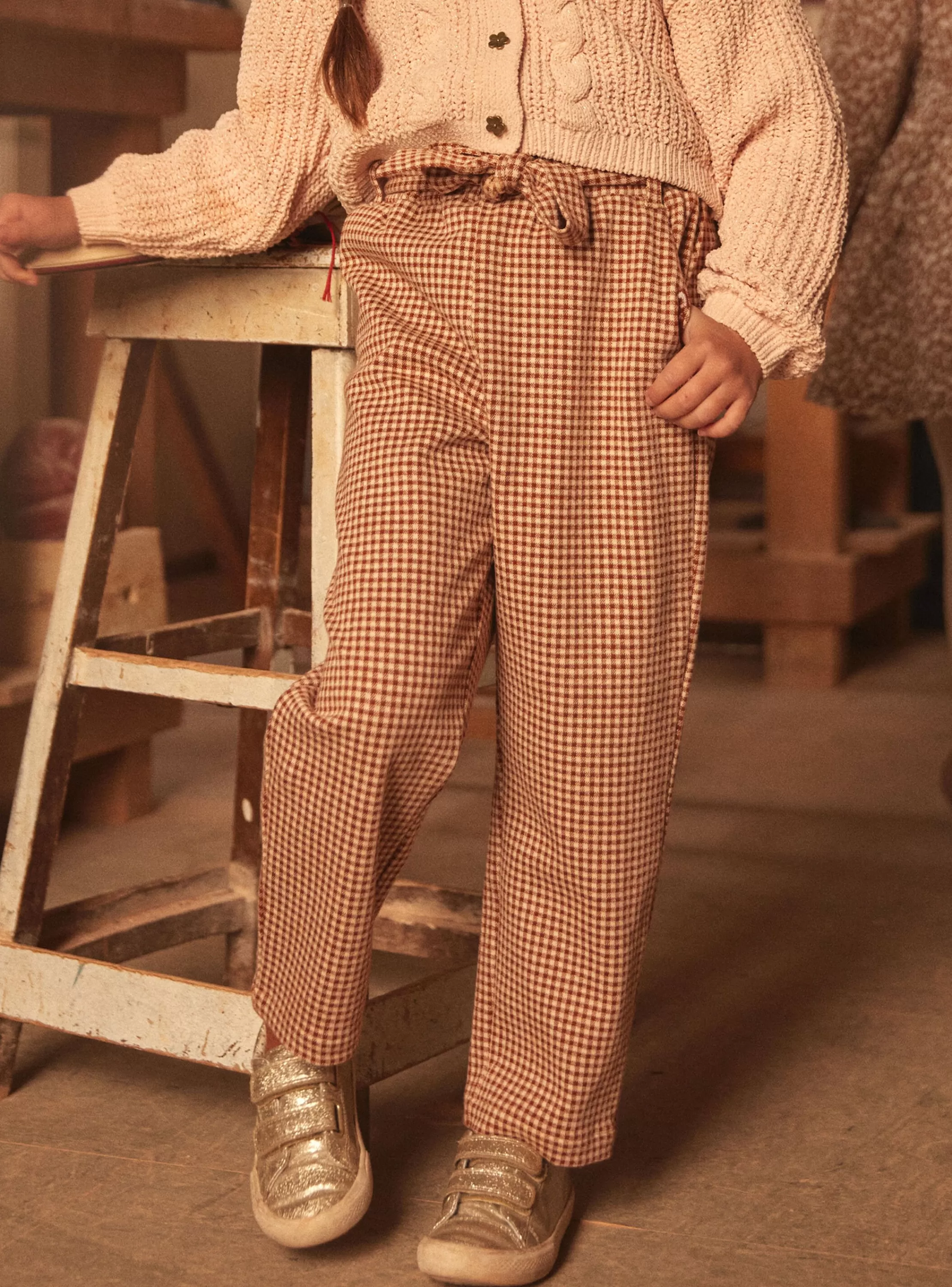 Shop Sergent Major Pantalon carrot à carreaux