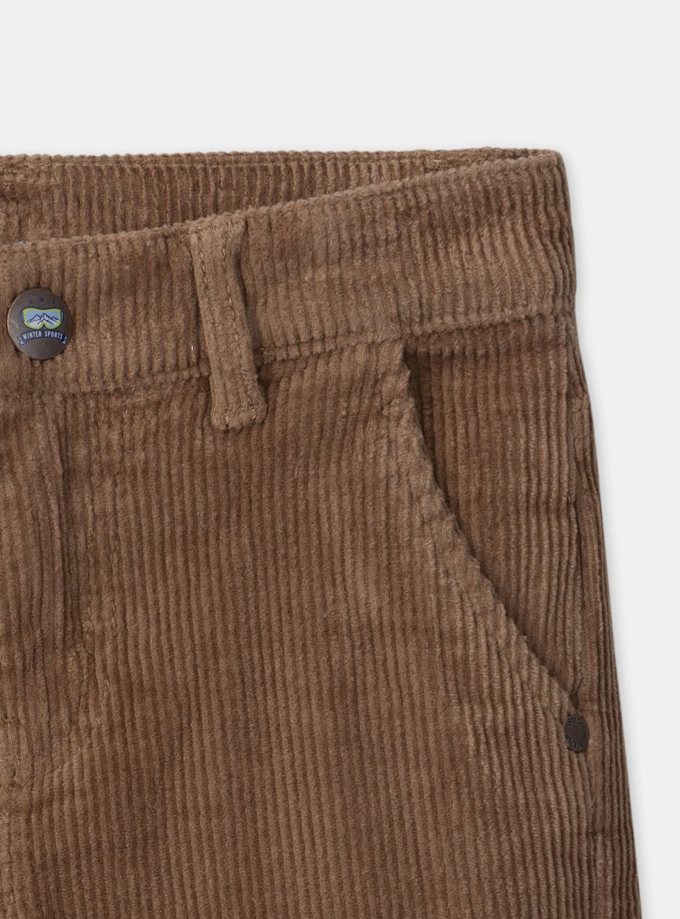 Shop Sergent Major Pantalon en velours noisette