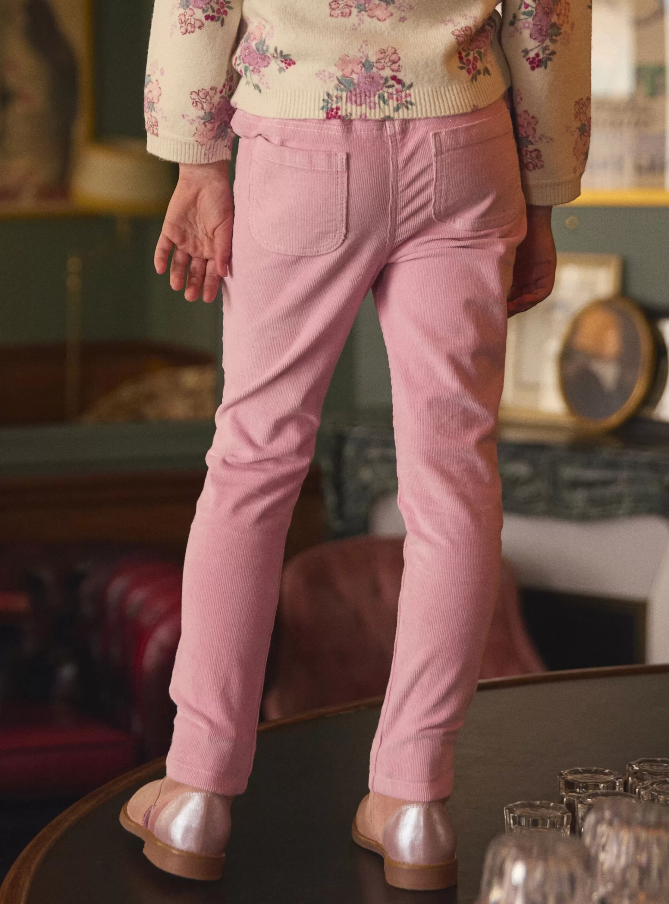 Best Sergent Major Pantalon en velours  rose