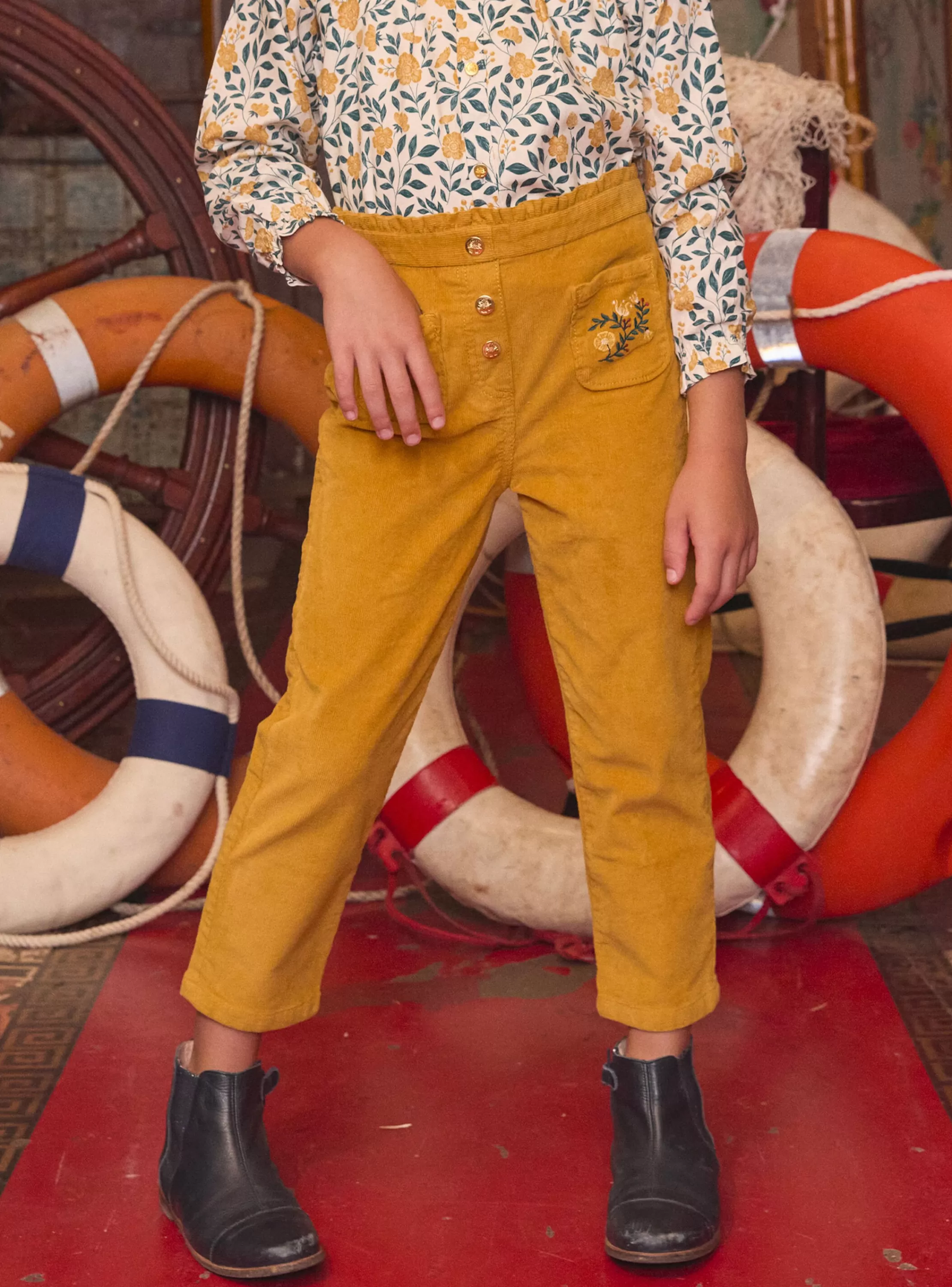 Fashion Sergent Major Pantalon Jaune