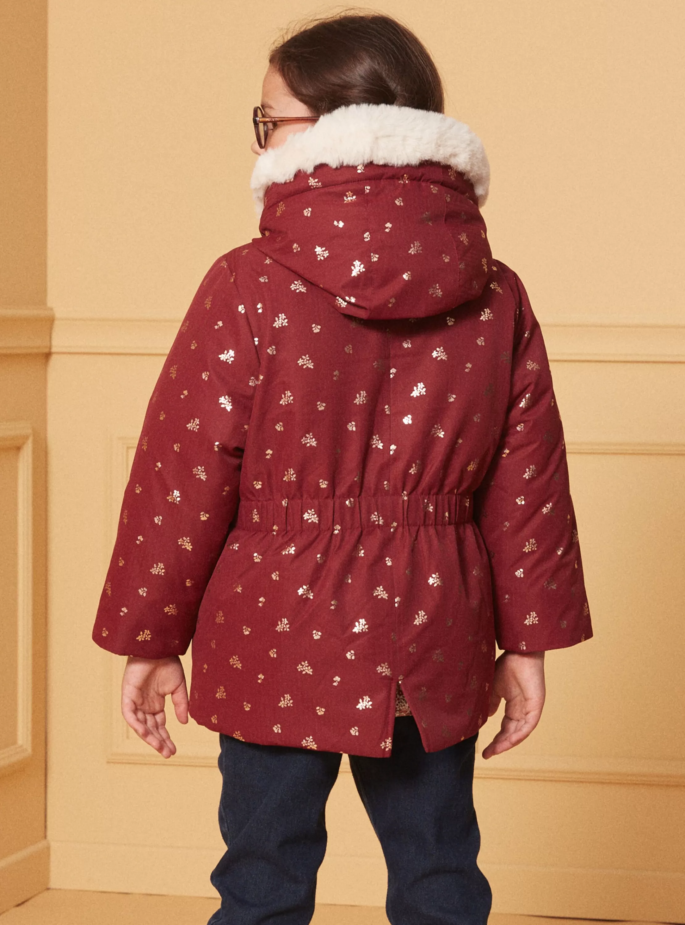 Cheap Sergent Major Parka 3 en 1 à motifs fleurs