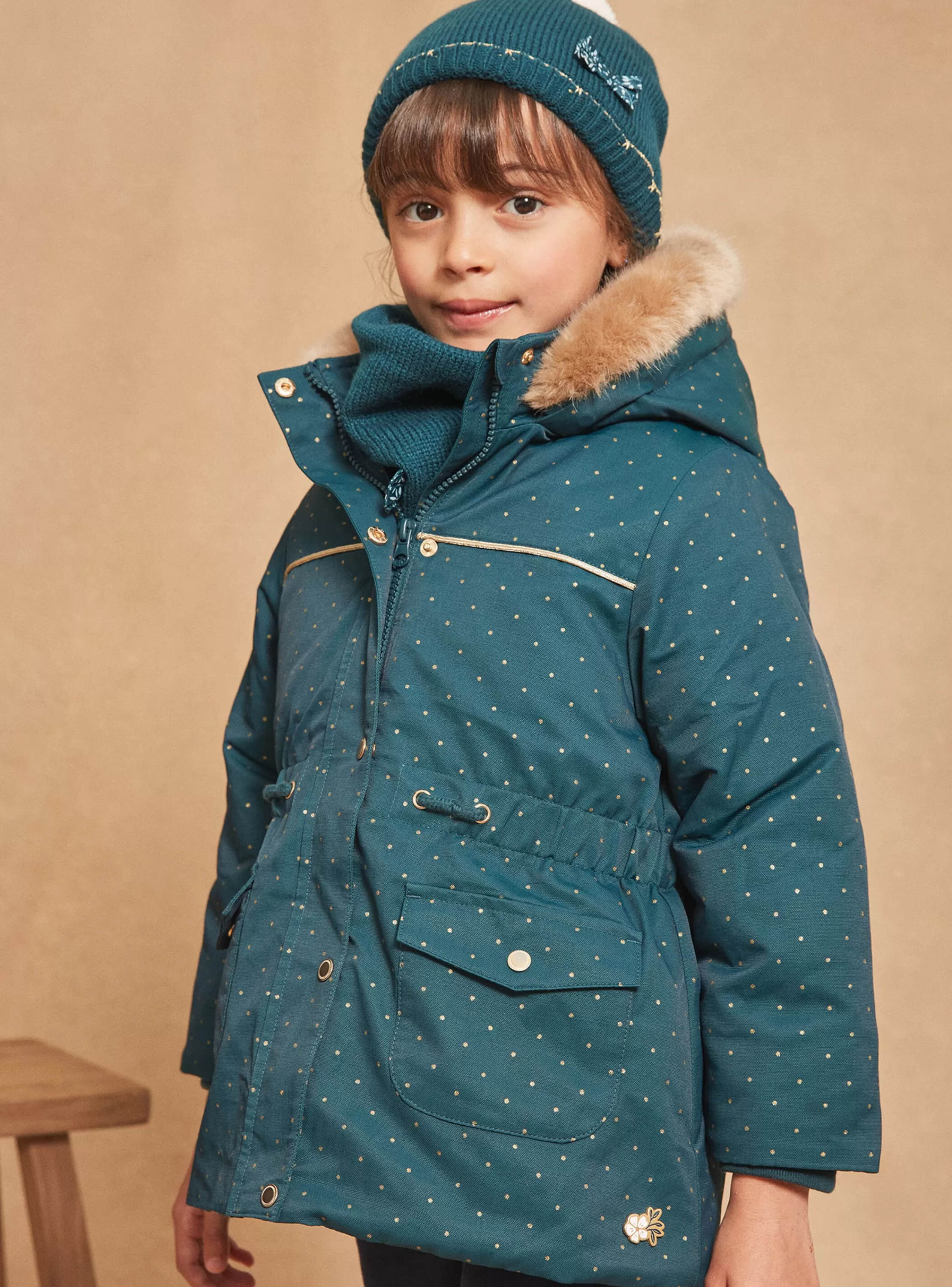 Shop Sergent Major Parka 3 en 1 vert sapin à capuche
