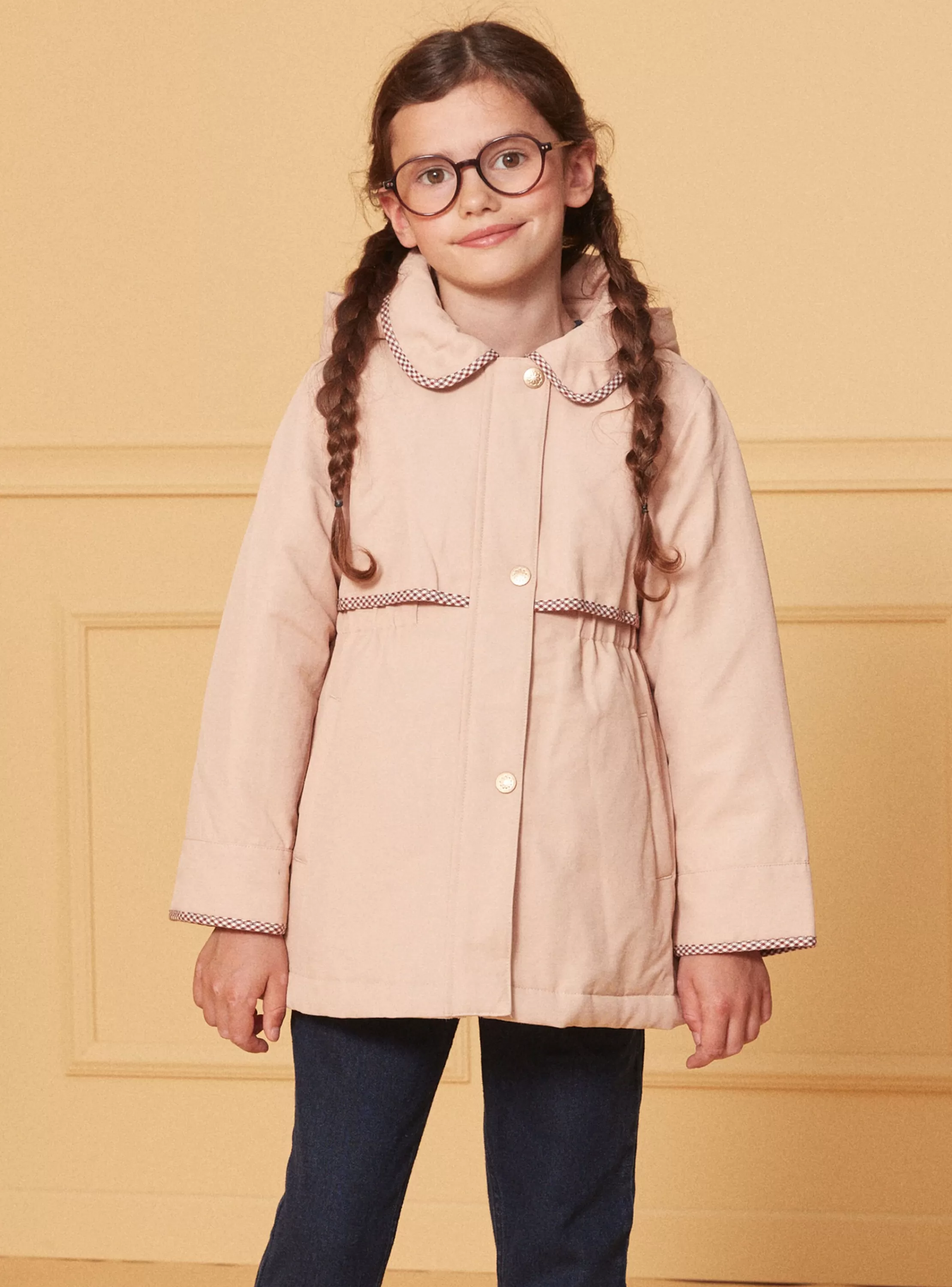 Fashion Sergent Major Parka mi-saison 2 en 1 beige