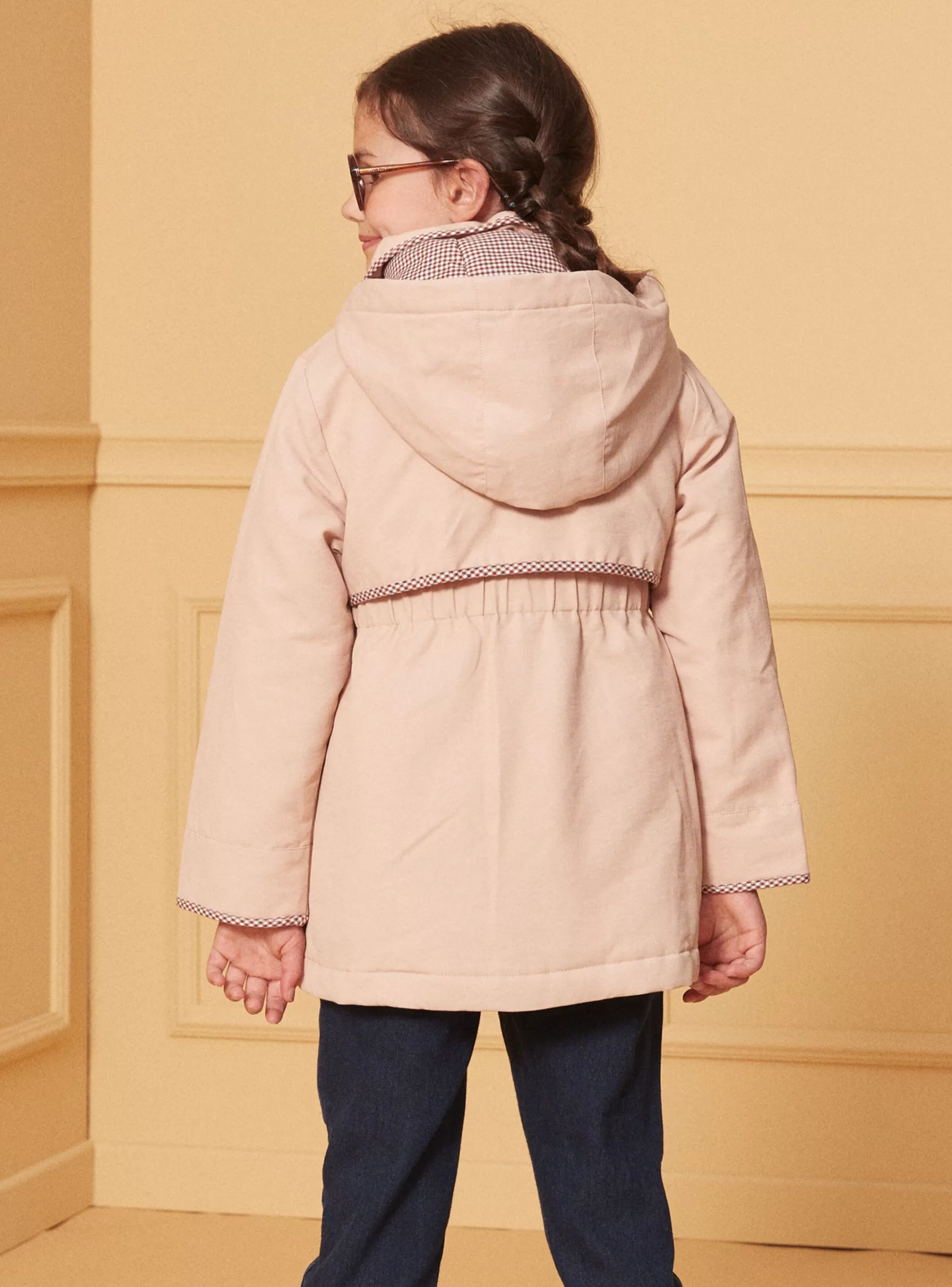 Fashion Sergent Major Parka mi-saison 2 en 1 beige