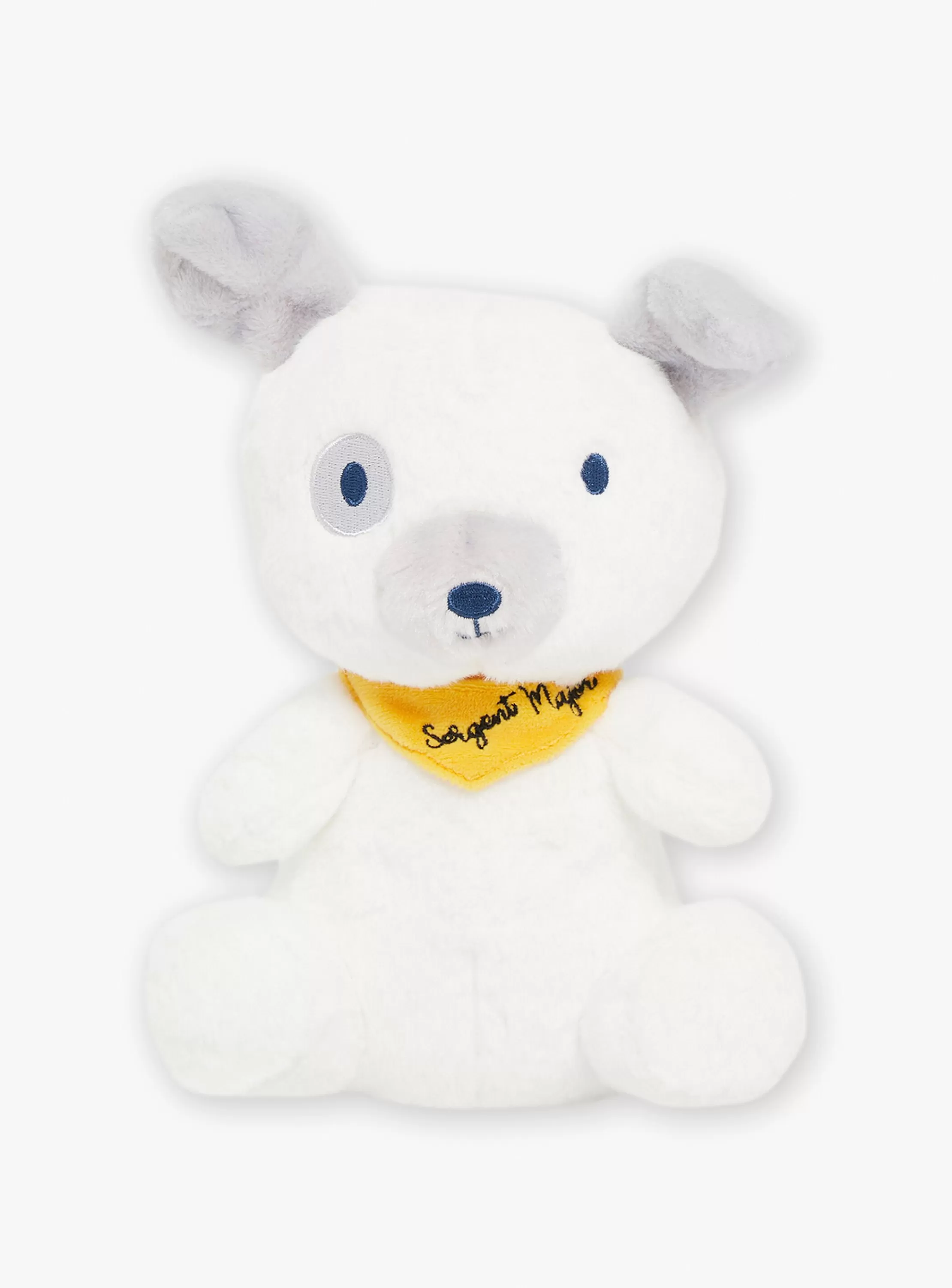 Cheap Sergent Major Peluche Chien jaune et blanche