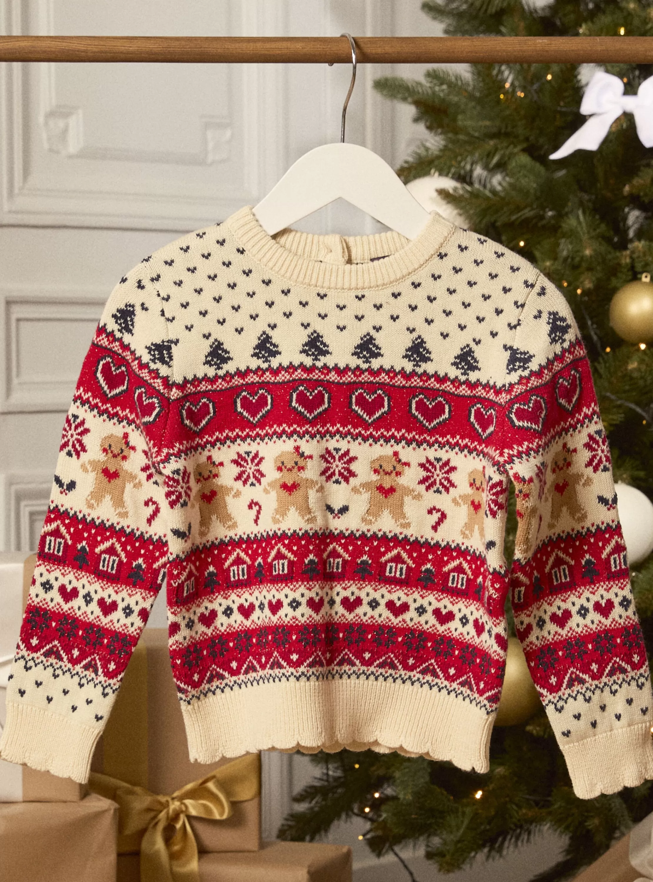 New Sergent Major Pull de noël en jacquard