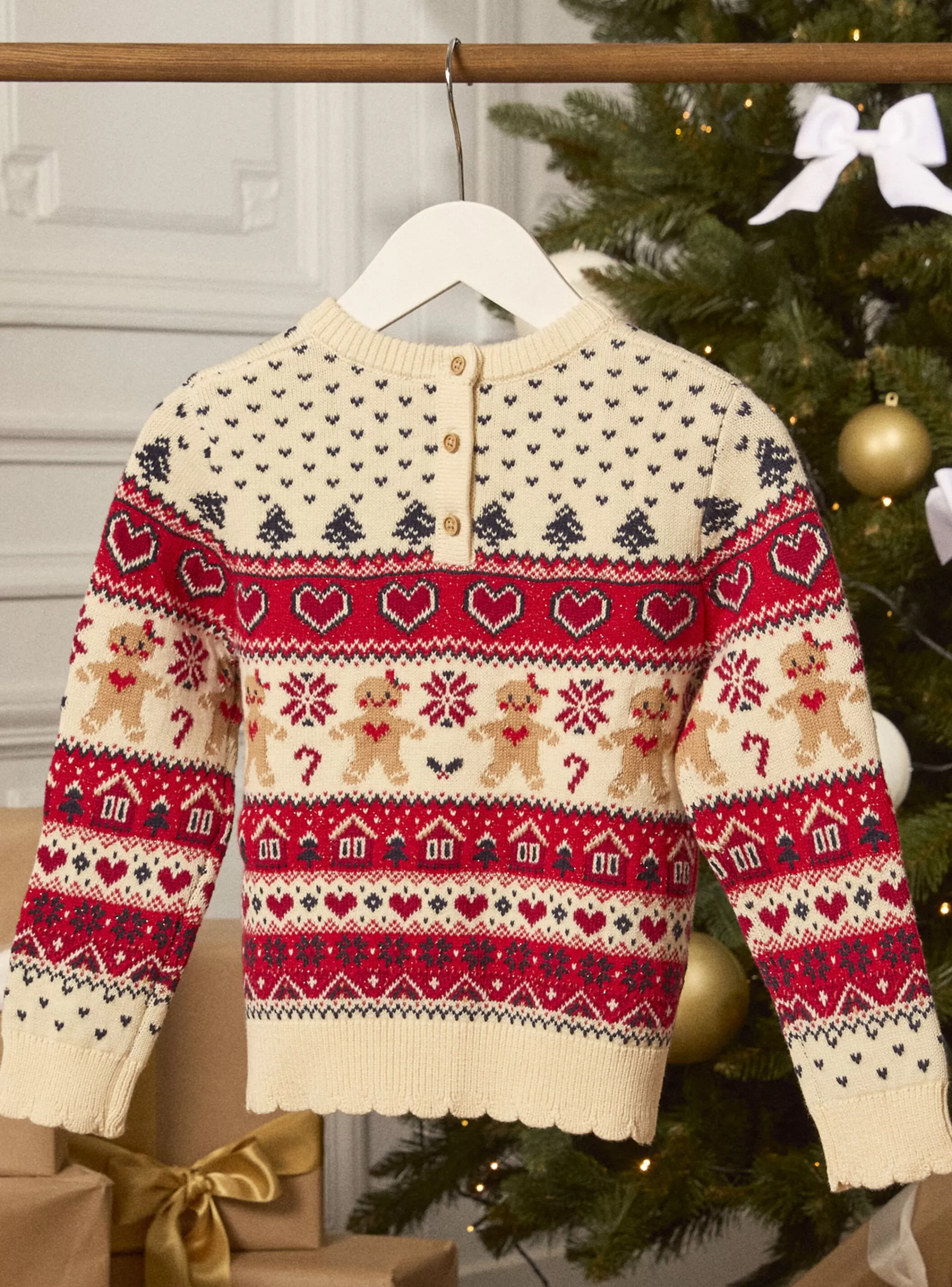 New Sergent Major Pull de noël en jacquard