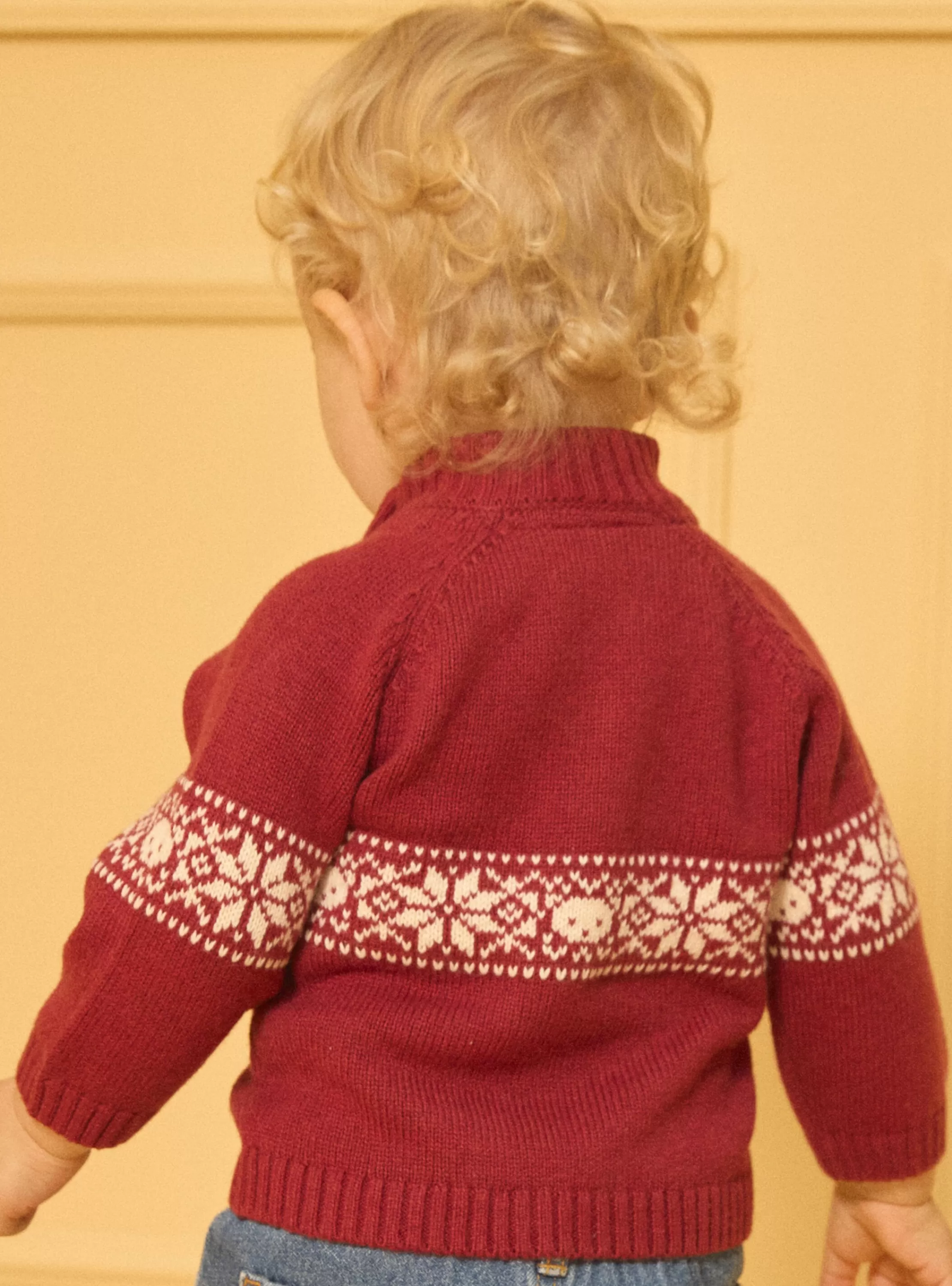 New Sergent Major Pull jacquard animaux et flocons