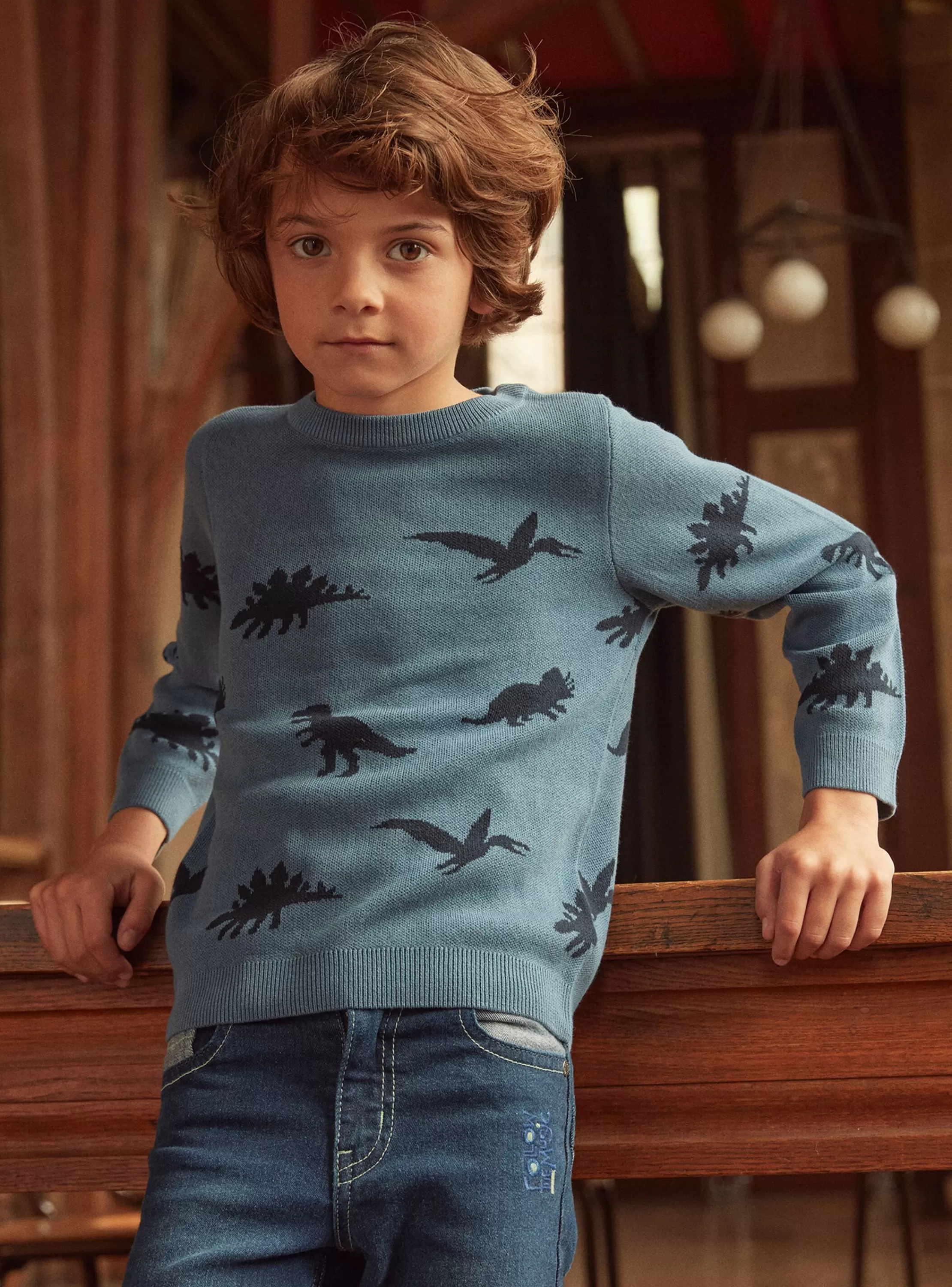 Cheap Sergent Major Pull Jacquard Dino
