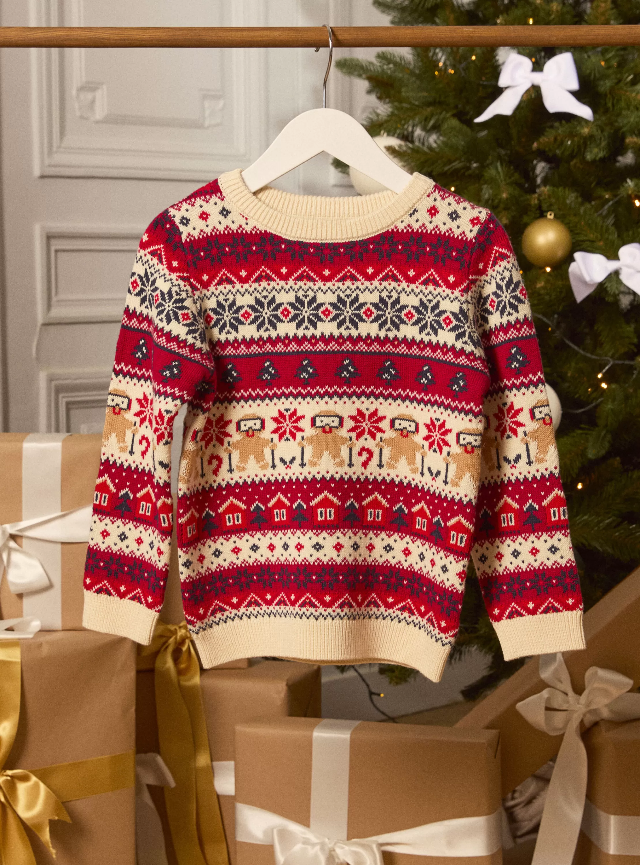 Shop Sergent Major Pull Pain d'Epice Enfant