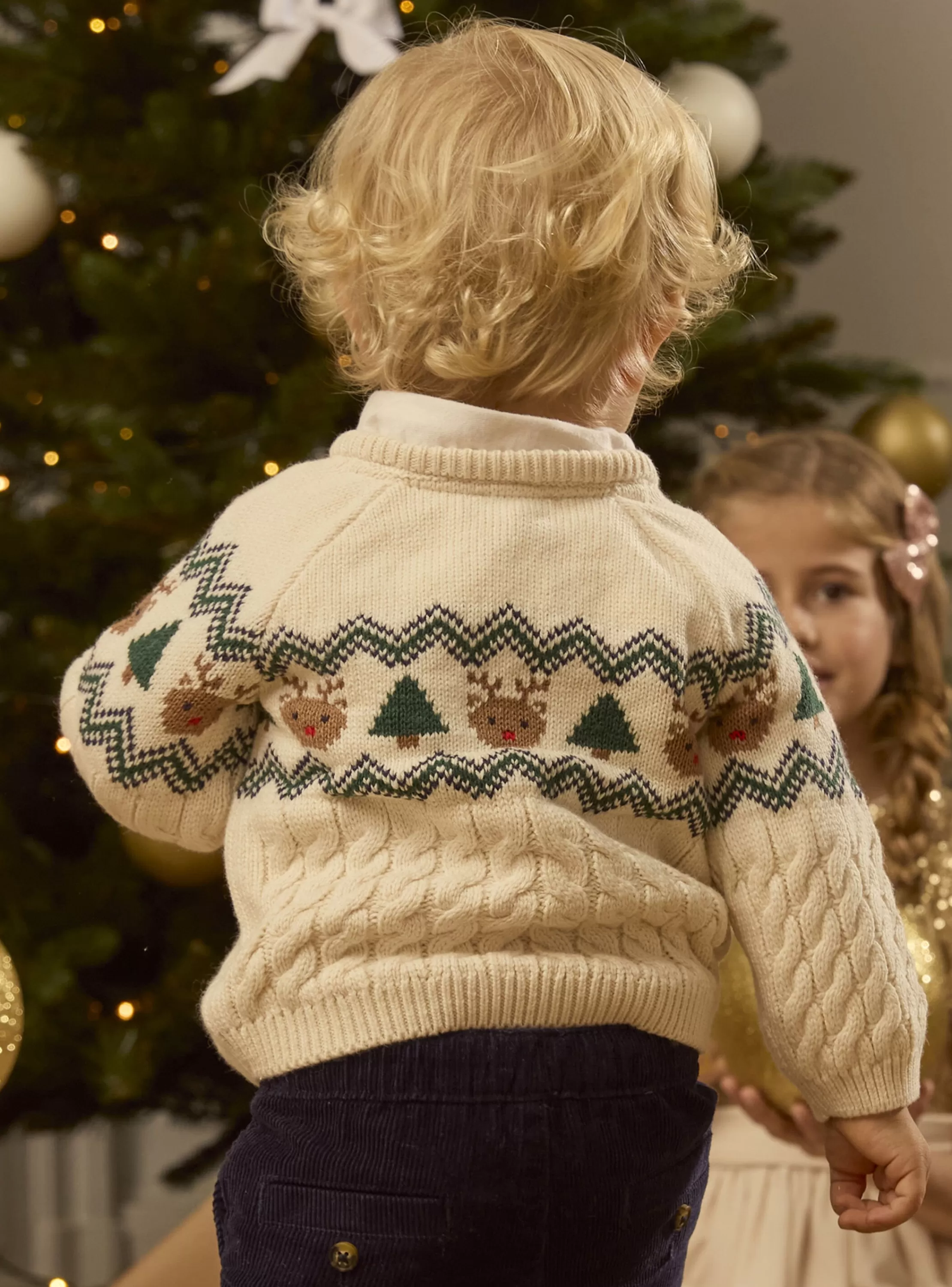 Discount Sergent Major Pull torsadé et jacquard Noël