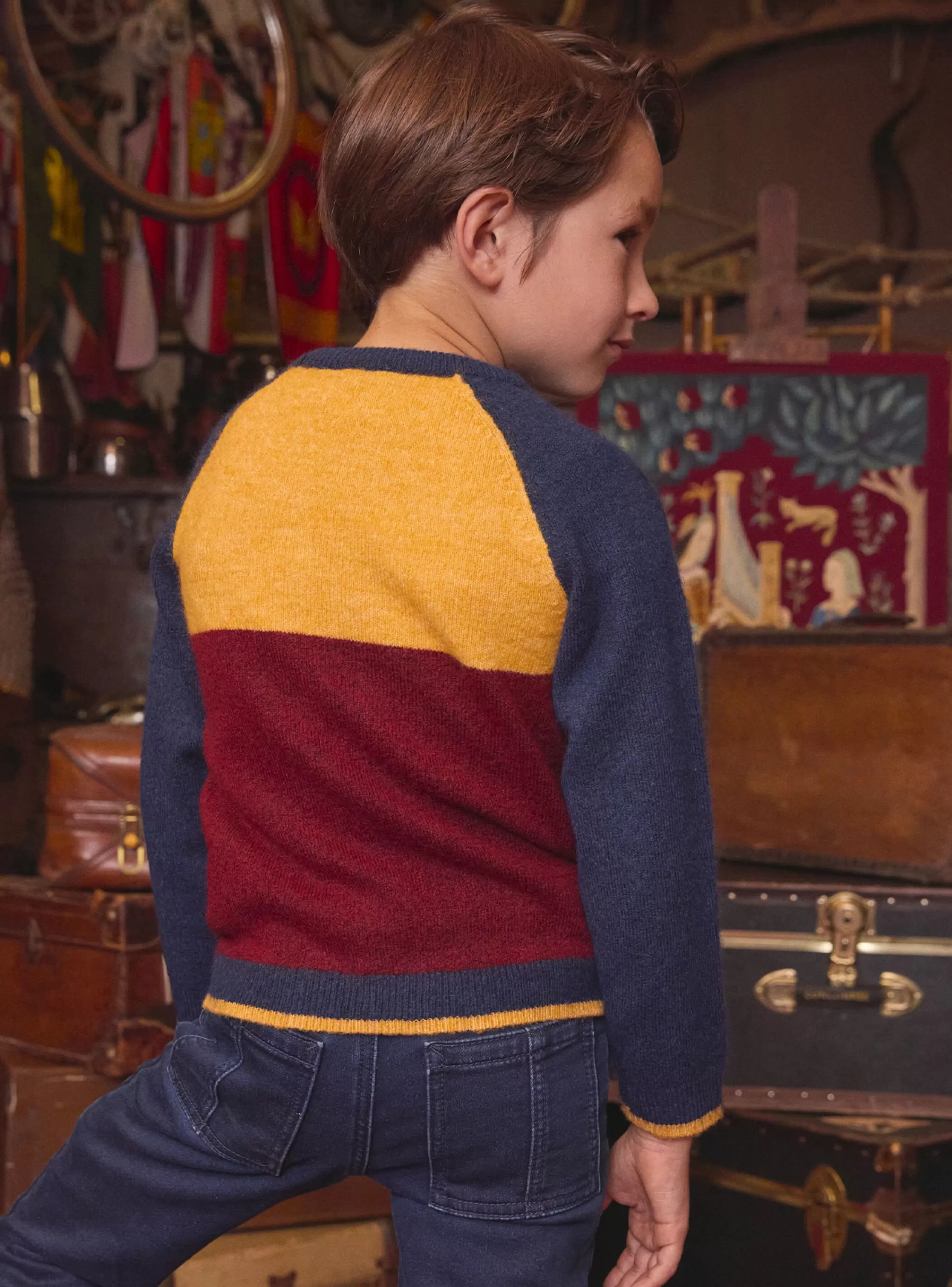 Online Sergent Major Pull tricolore