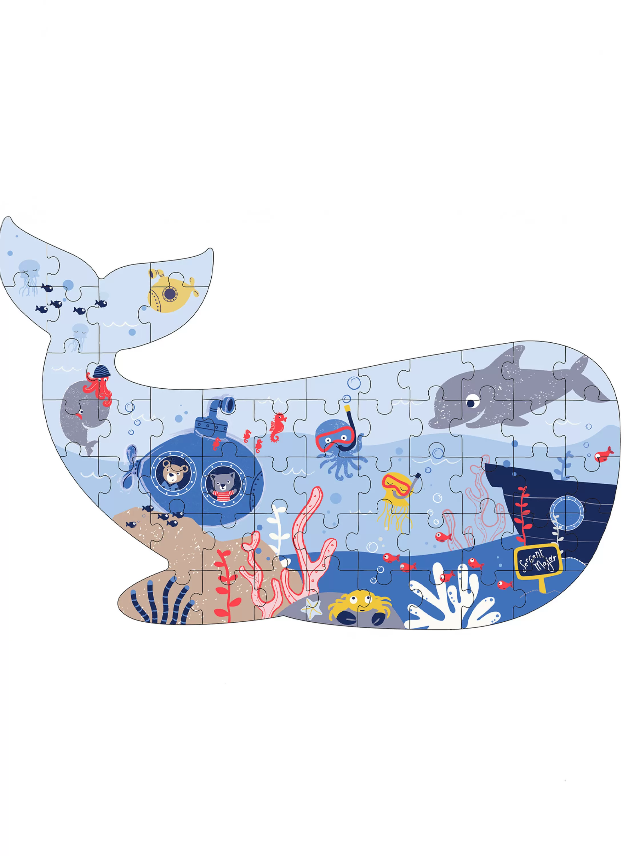 Cheap Sergent Major Puzzle en forme de baleine
