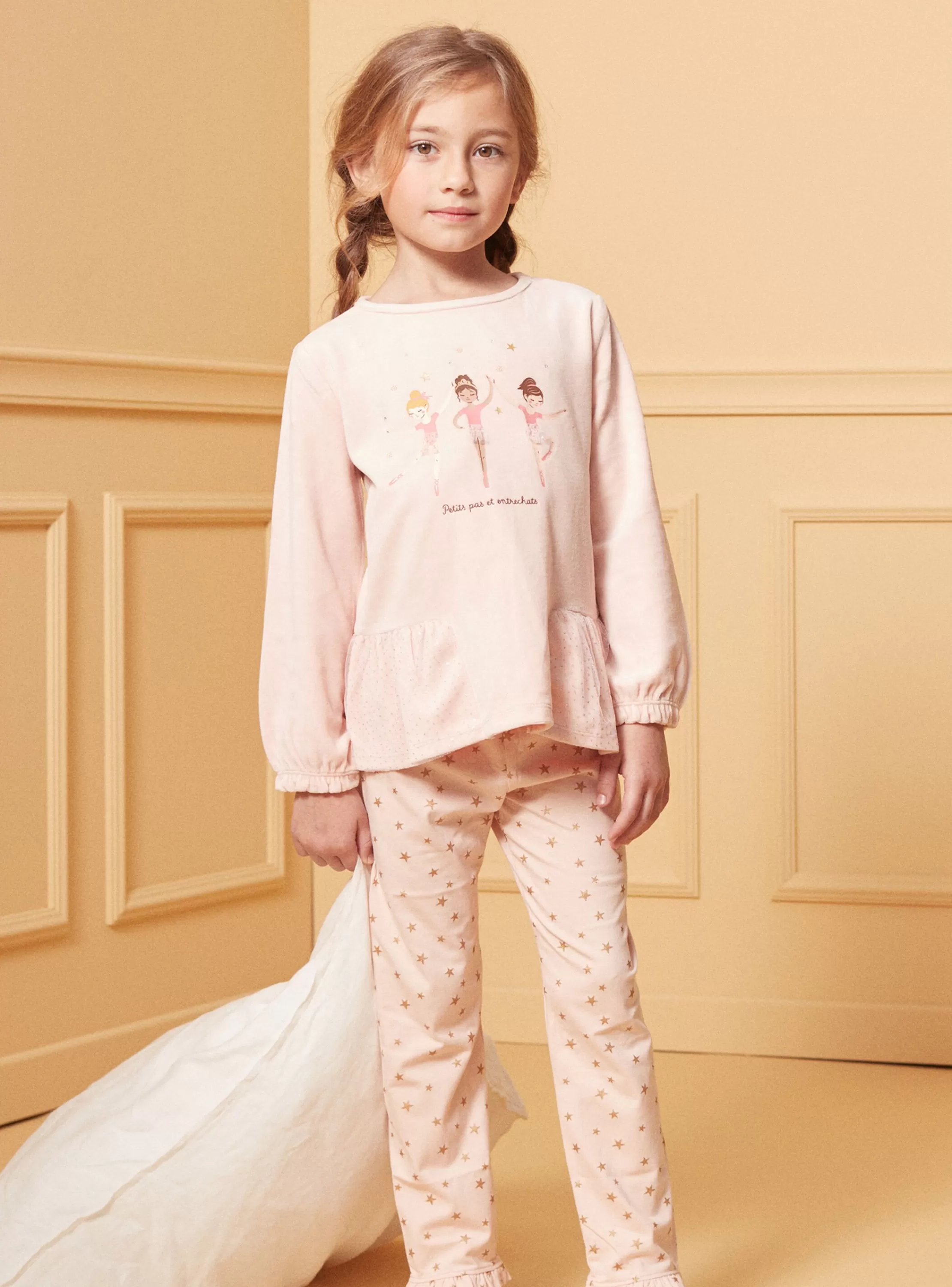 Store Sergent Major Pyjama Ballerines en velours