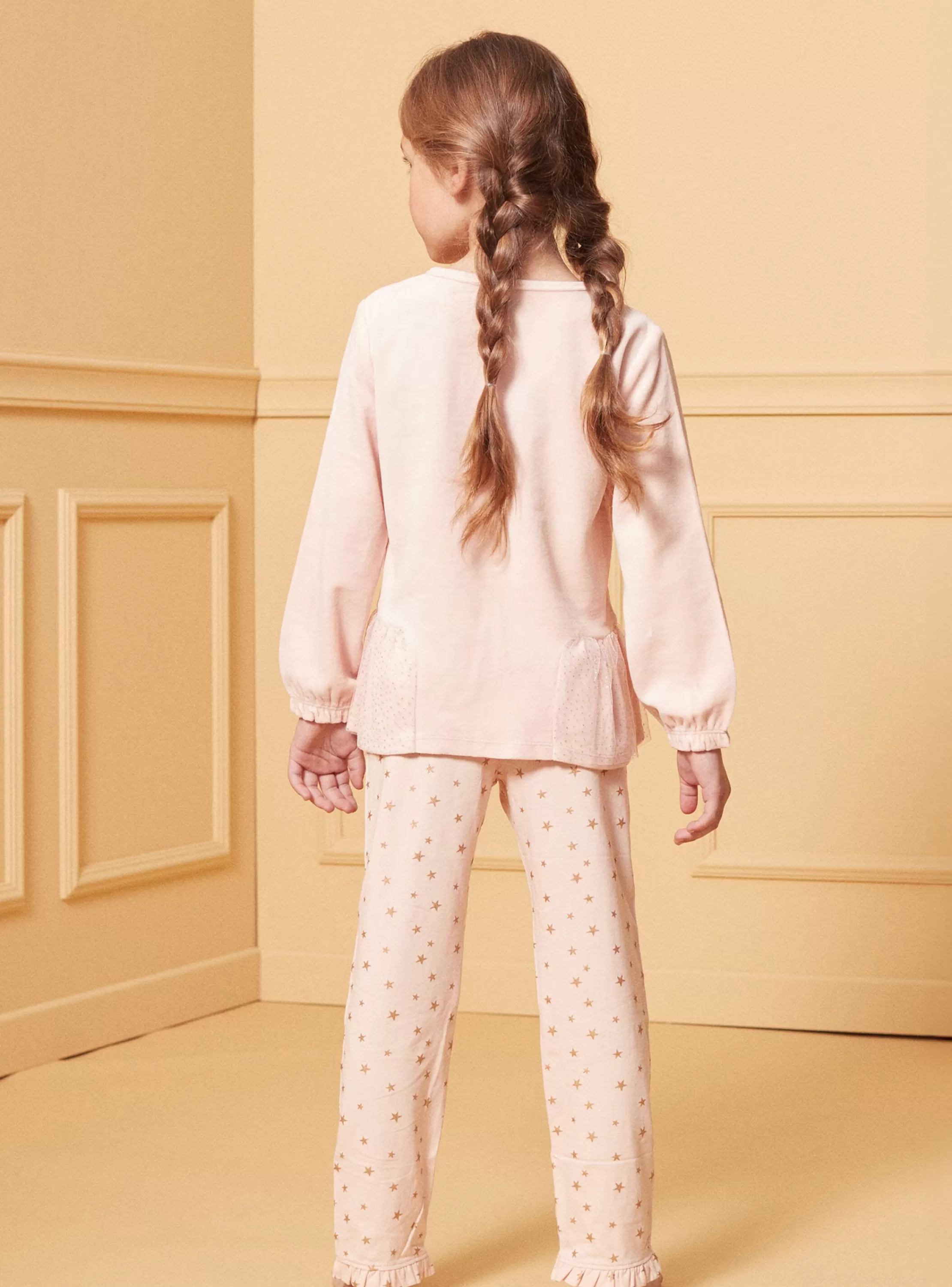 Store Sergent Major Pyjama Ballerines en velours