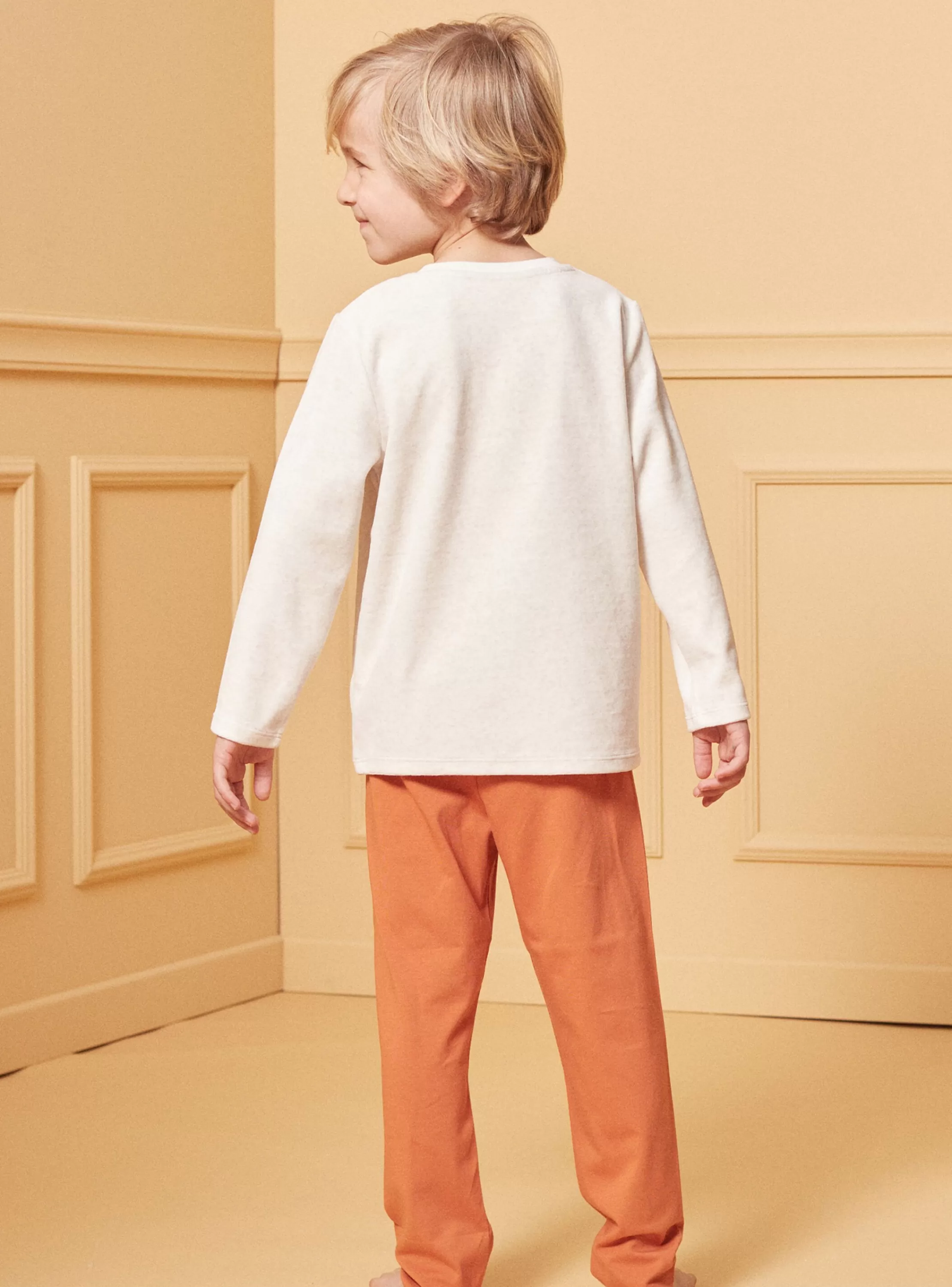Fashion Sergent Major Pyjama Beige Chiné