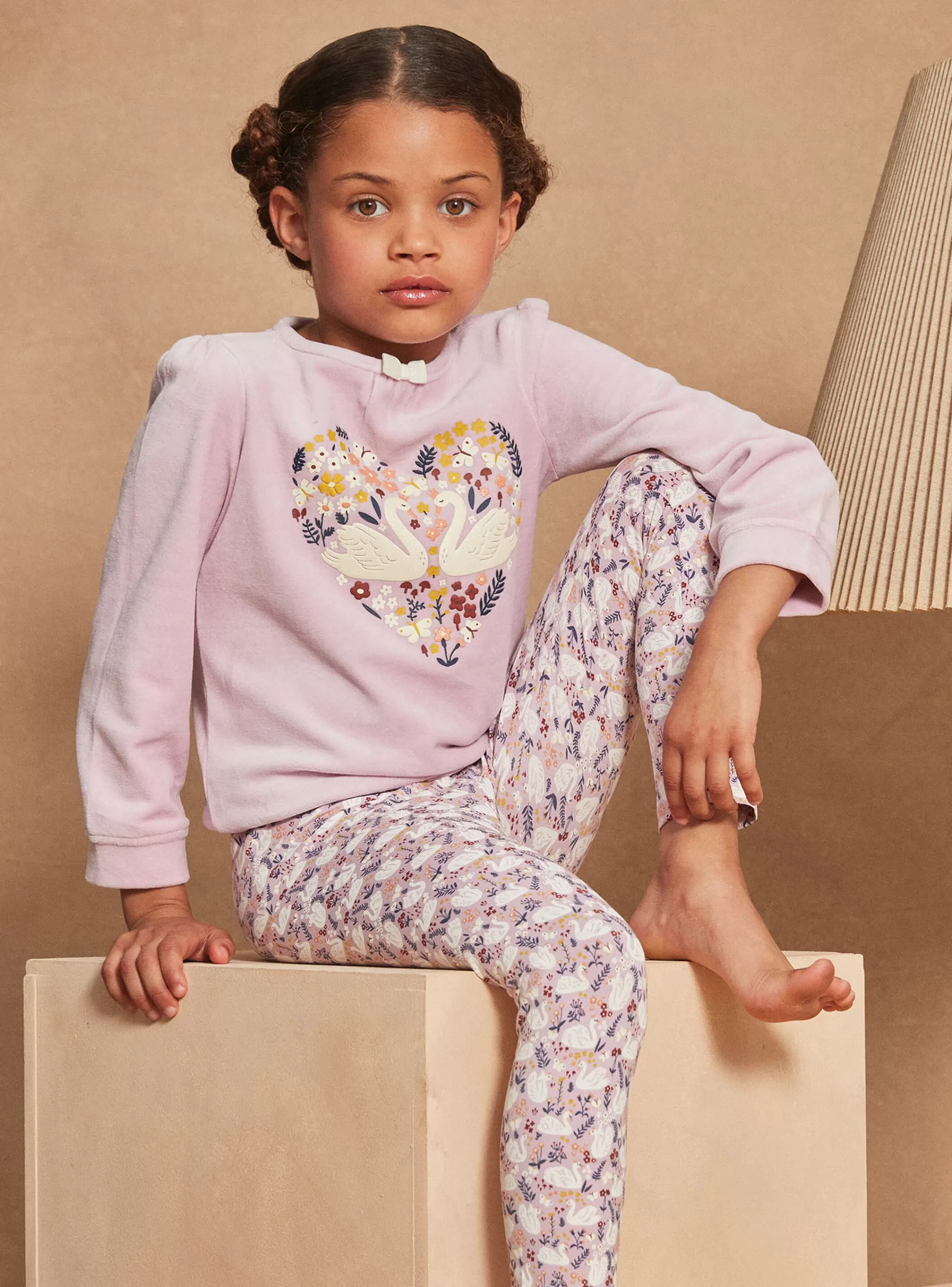 Clearance Sergent Major Pyjama lilas en jersey