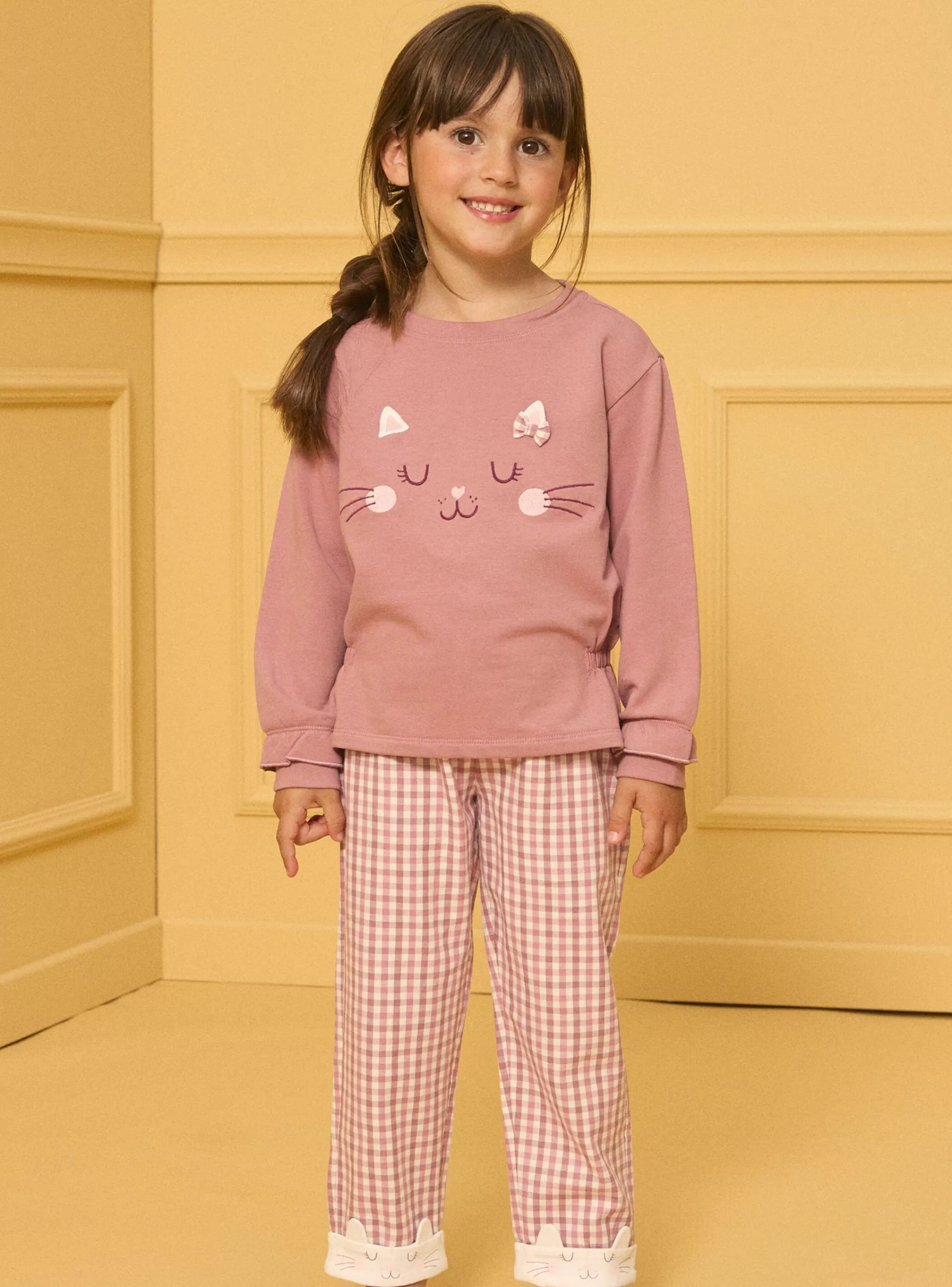 Cheap Sergent Major Pyjama Molleton gratté Chat