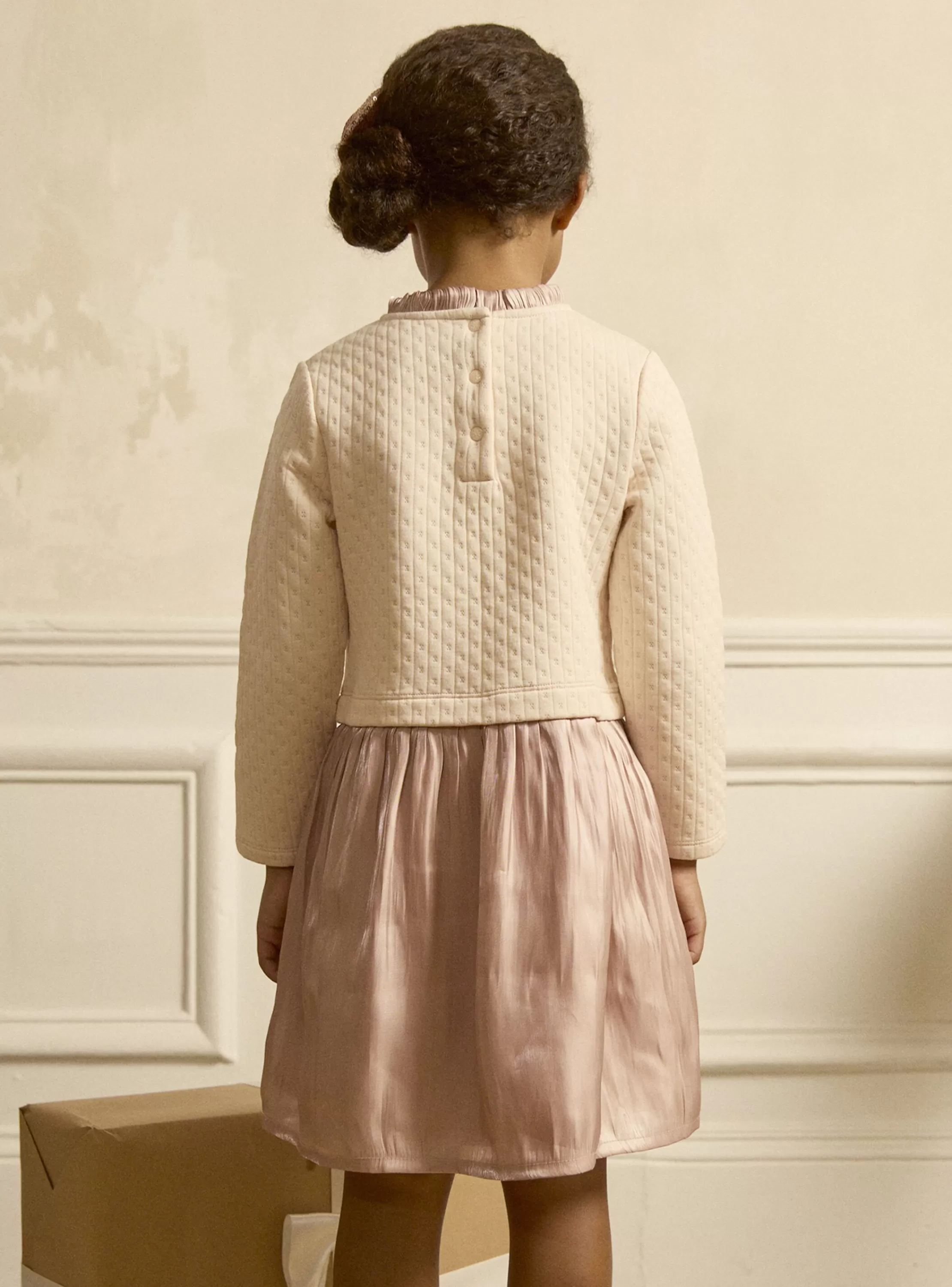 Shop Sergent Major Robe bi-matière rose