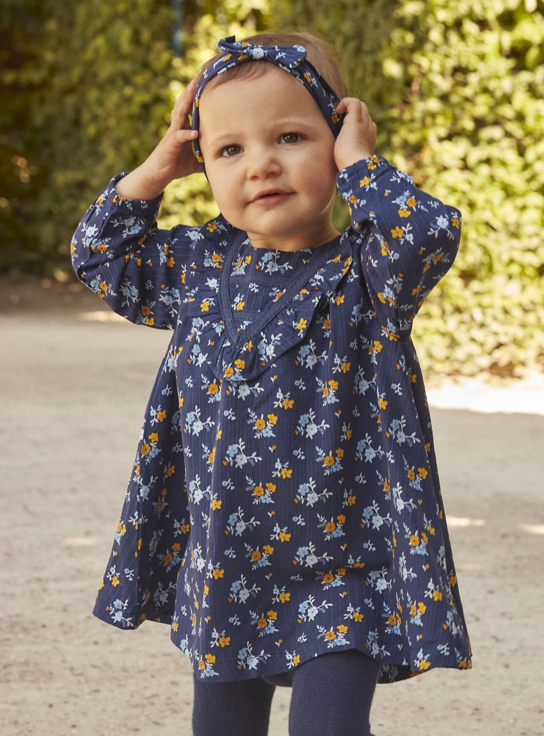 Best Sergent Major Robe bleu marine à imprimé fleuri