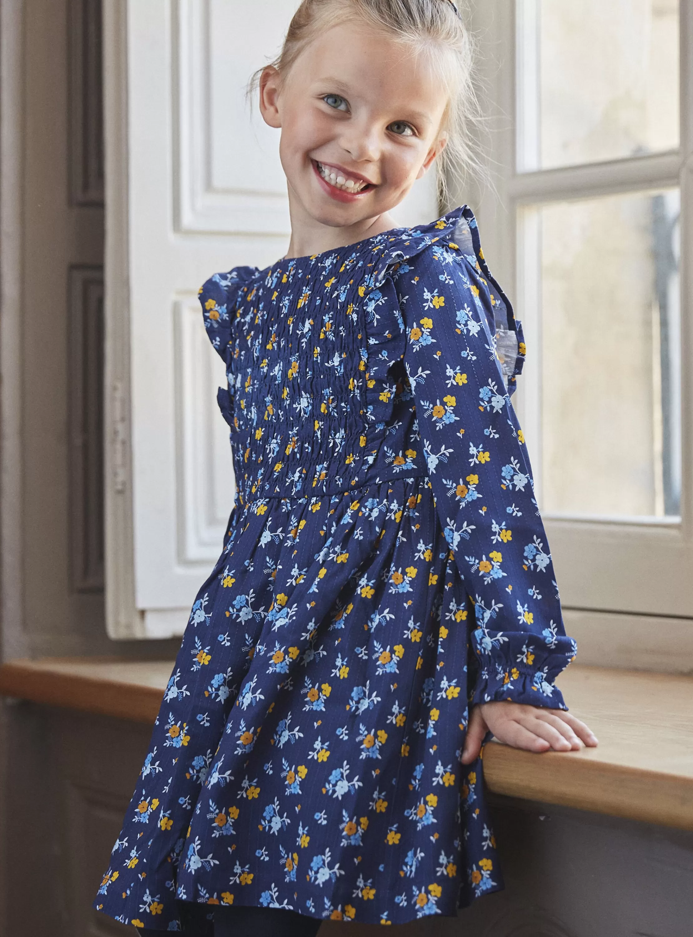 Store Sergent Major Robe bleu marine à imprimé fleuri