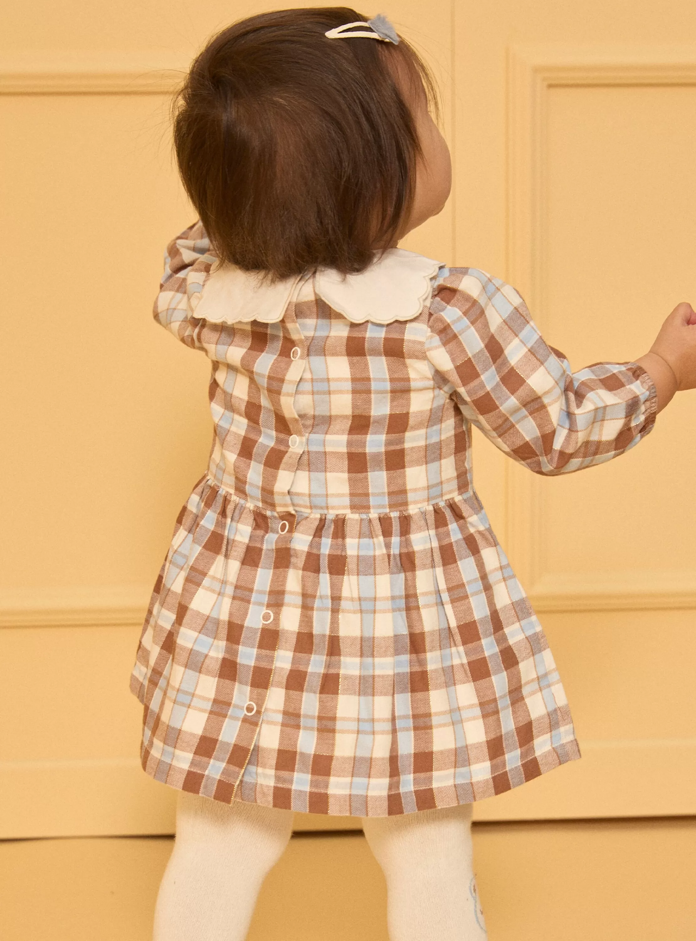 Flash Sale Sergent Major Robe carreaux à col