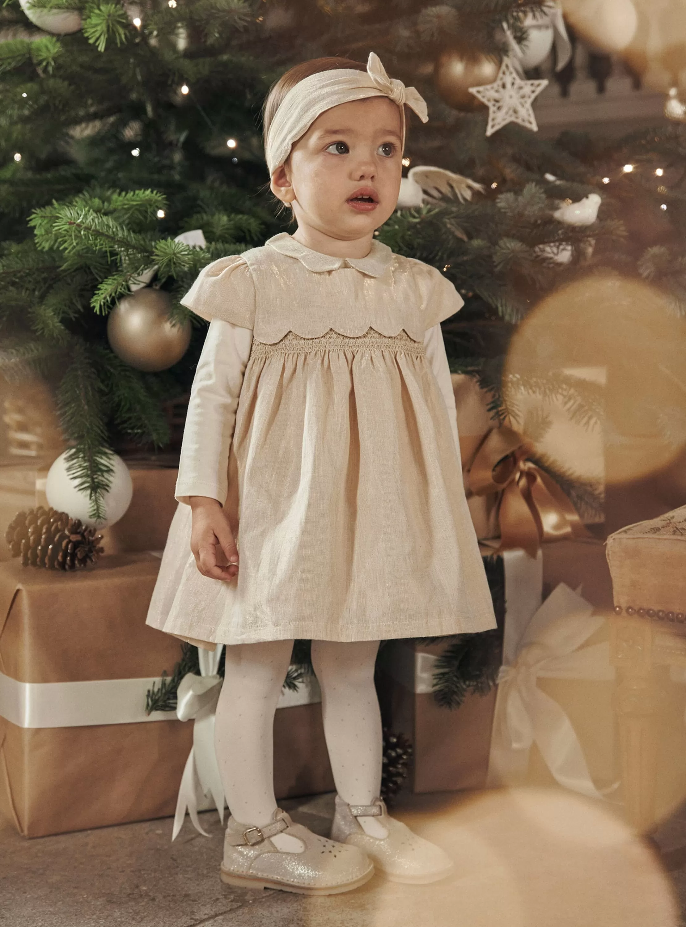 Cheap Sergent Major Robe dorée pailletée